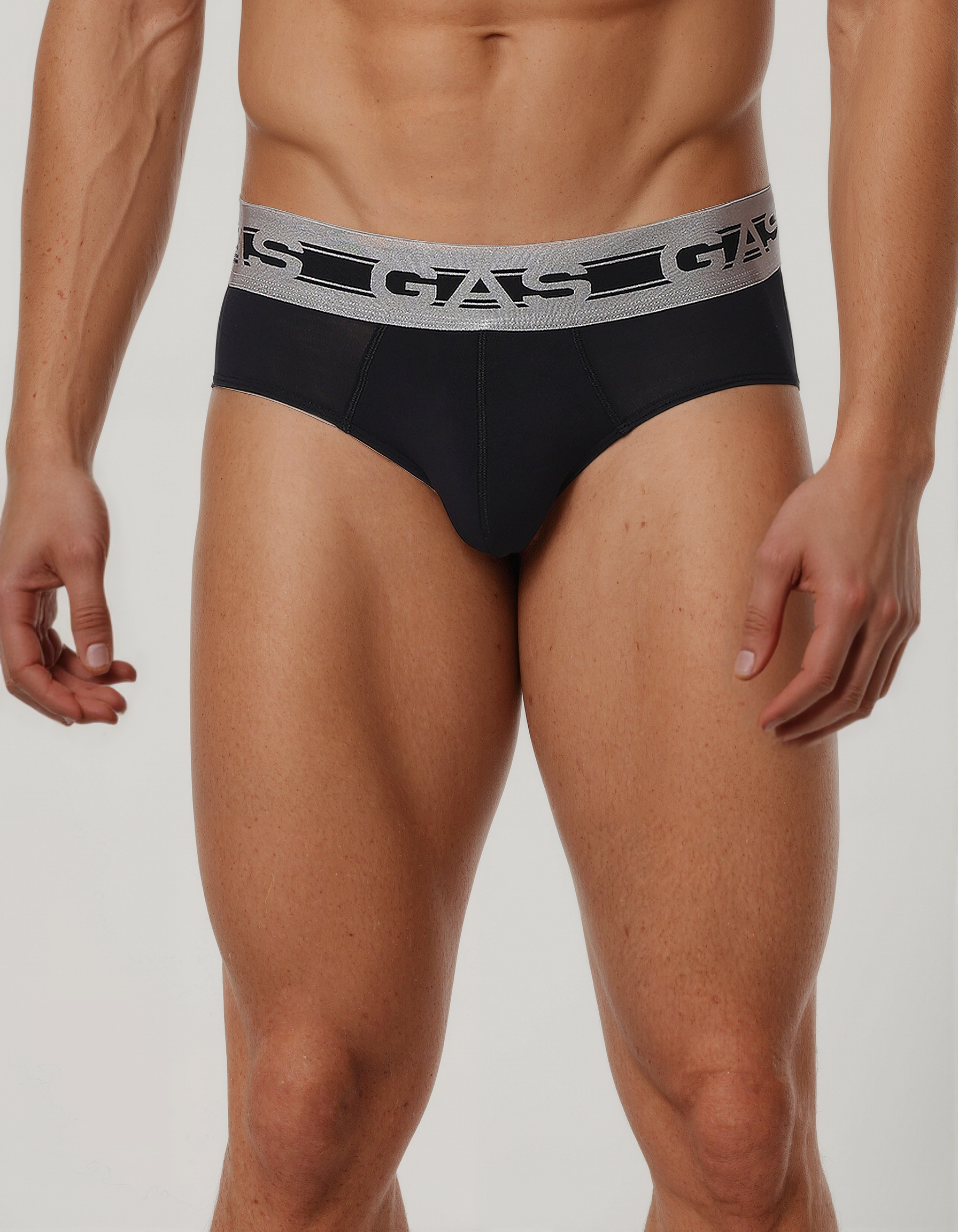 GAS | Black Solid Modal Blend Brief