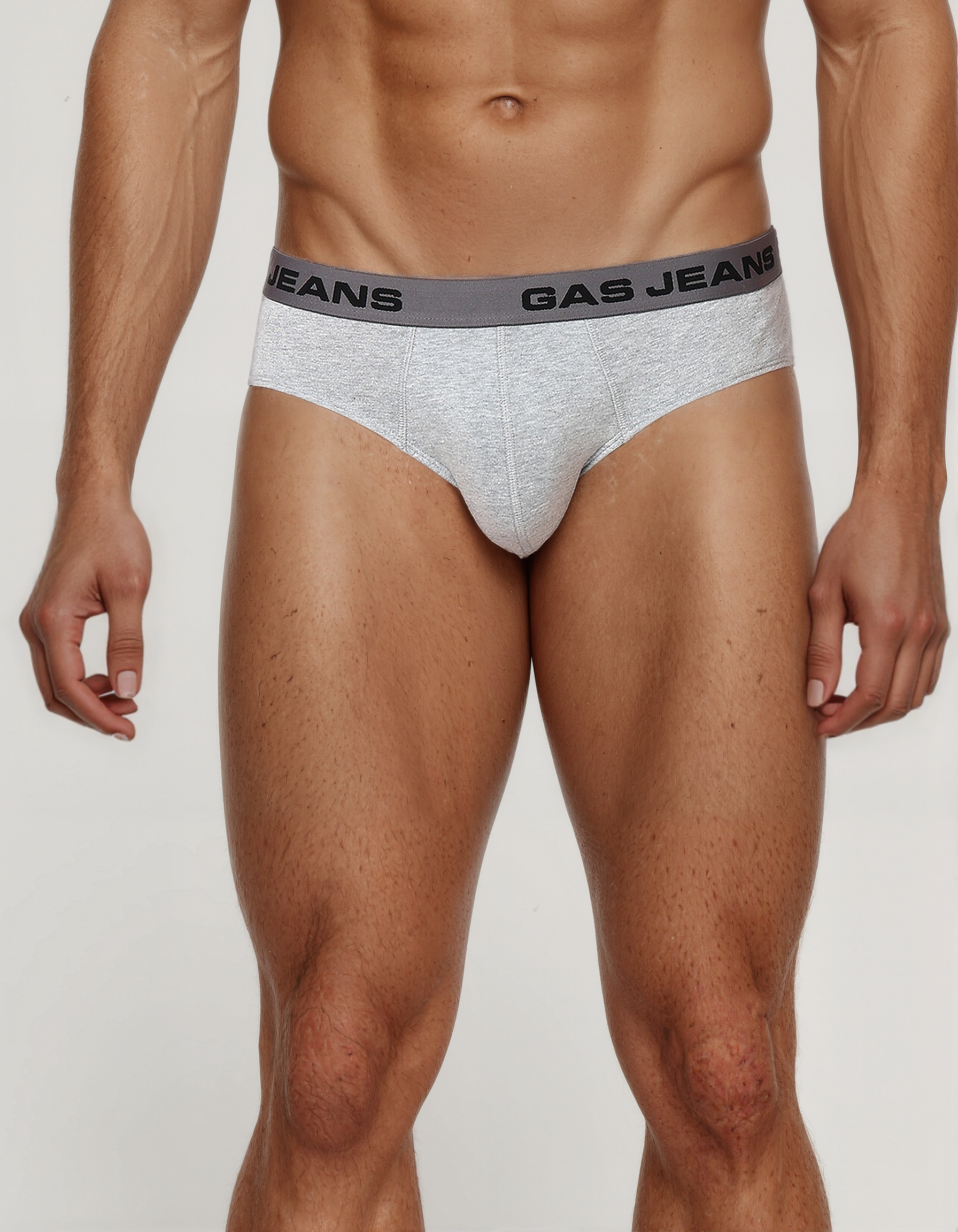 GAS | Solid Grey Cotton Brief
