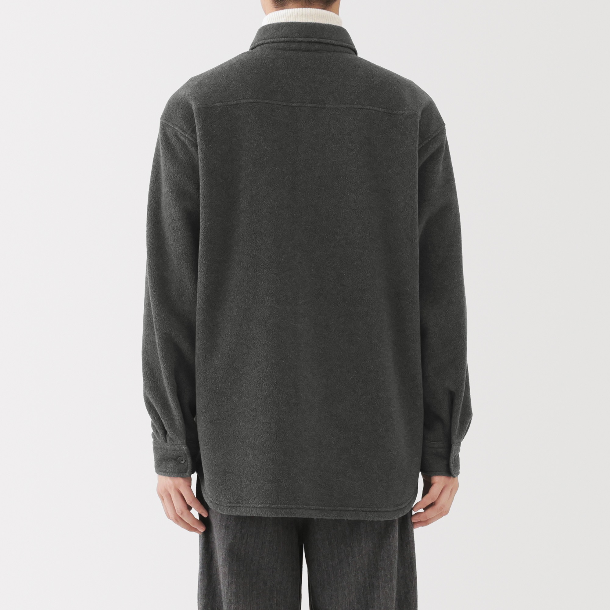 M's Recyclable fleece L/Slv shirt