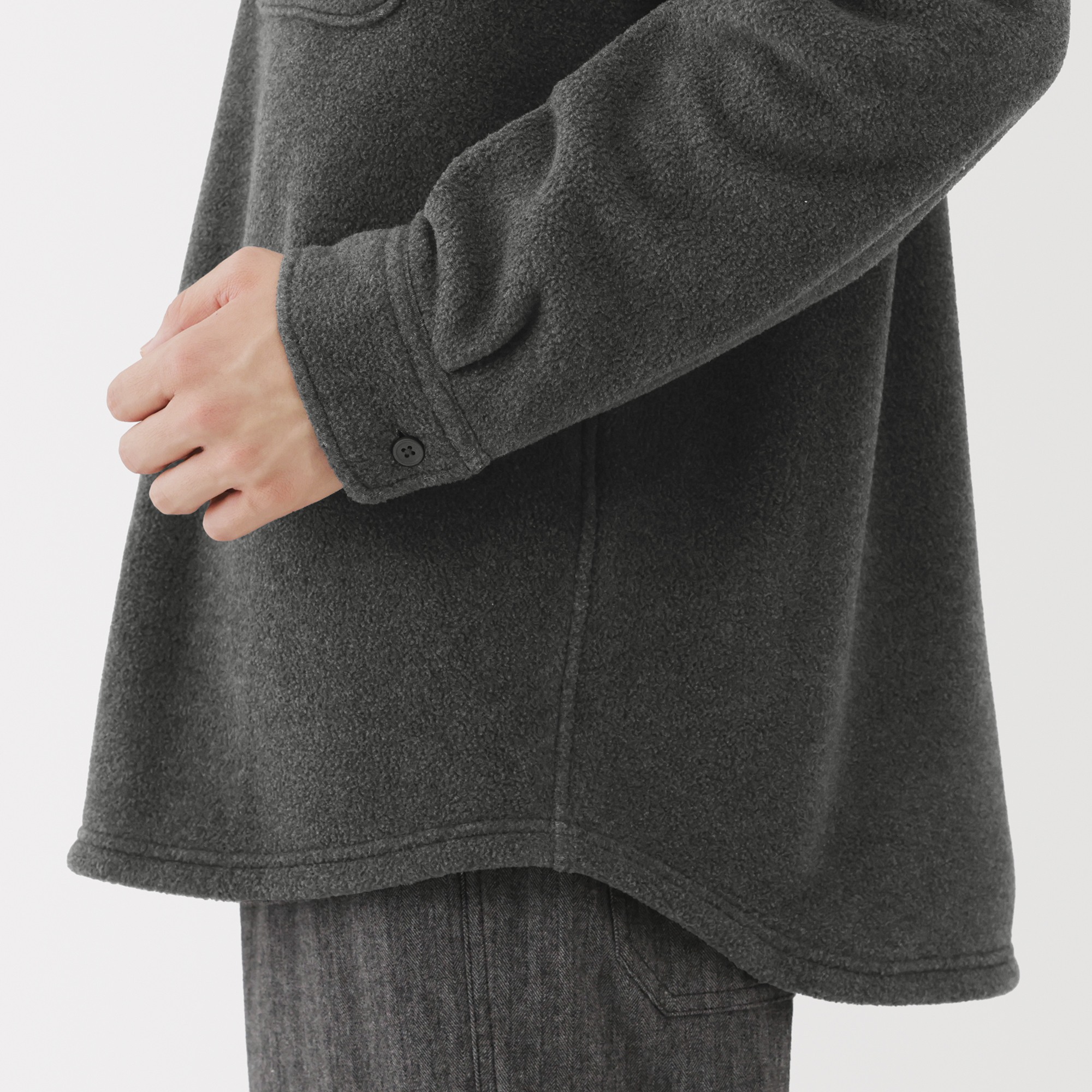 M's Recyclable fleece L/Slv shirt