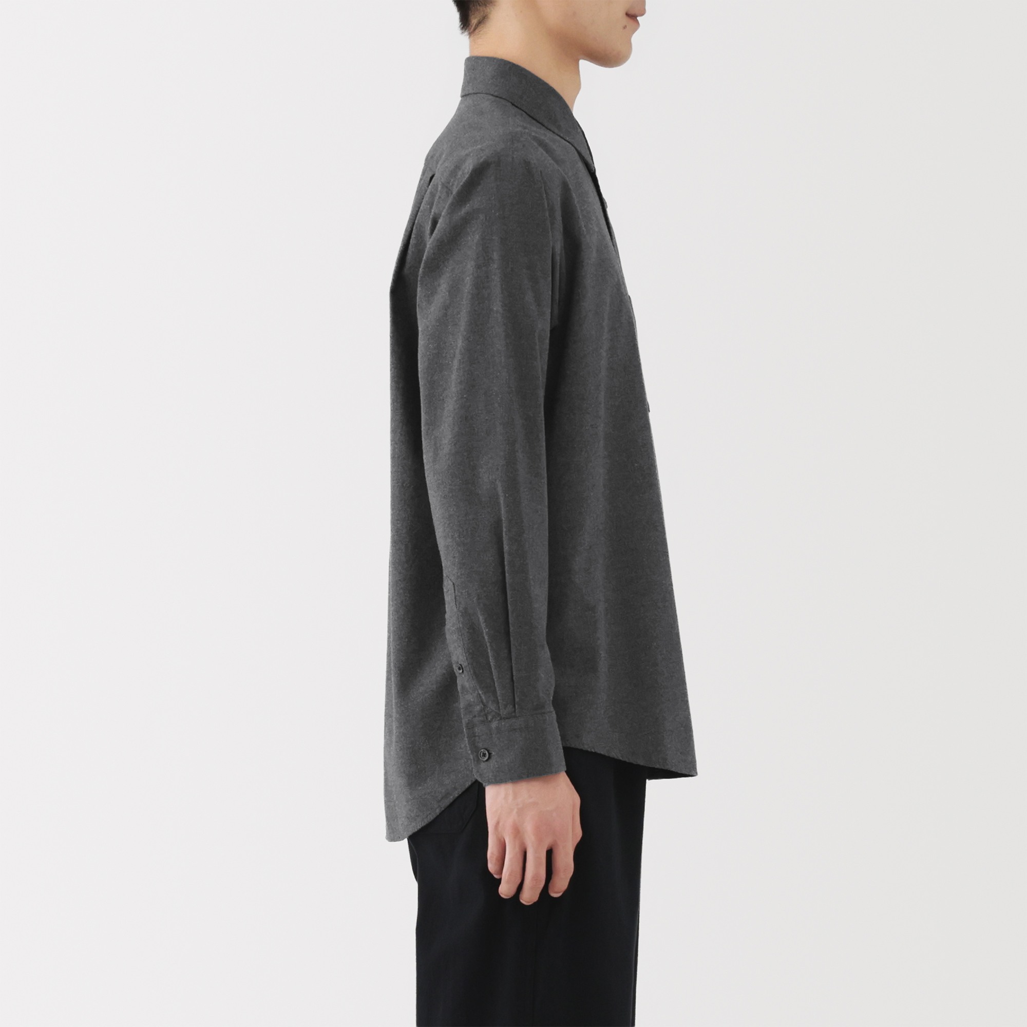 M's Cotton wool flannel L/Slv shirt