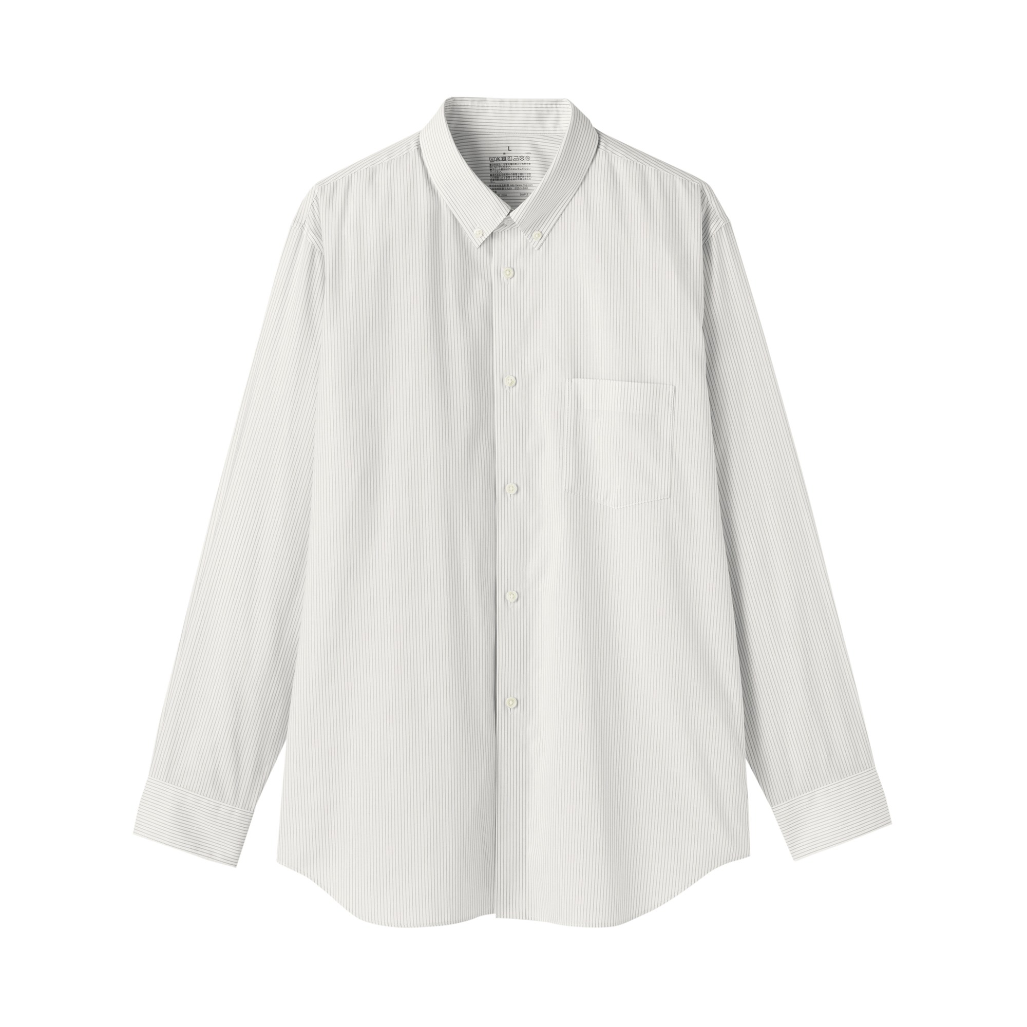 M's Non-Iron button down collar L/Slv shirt