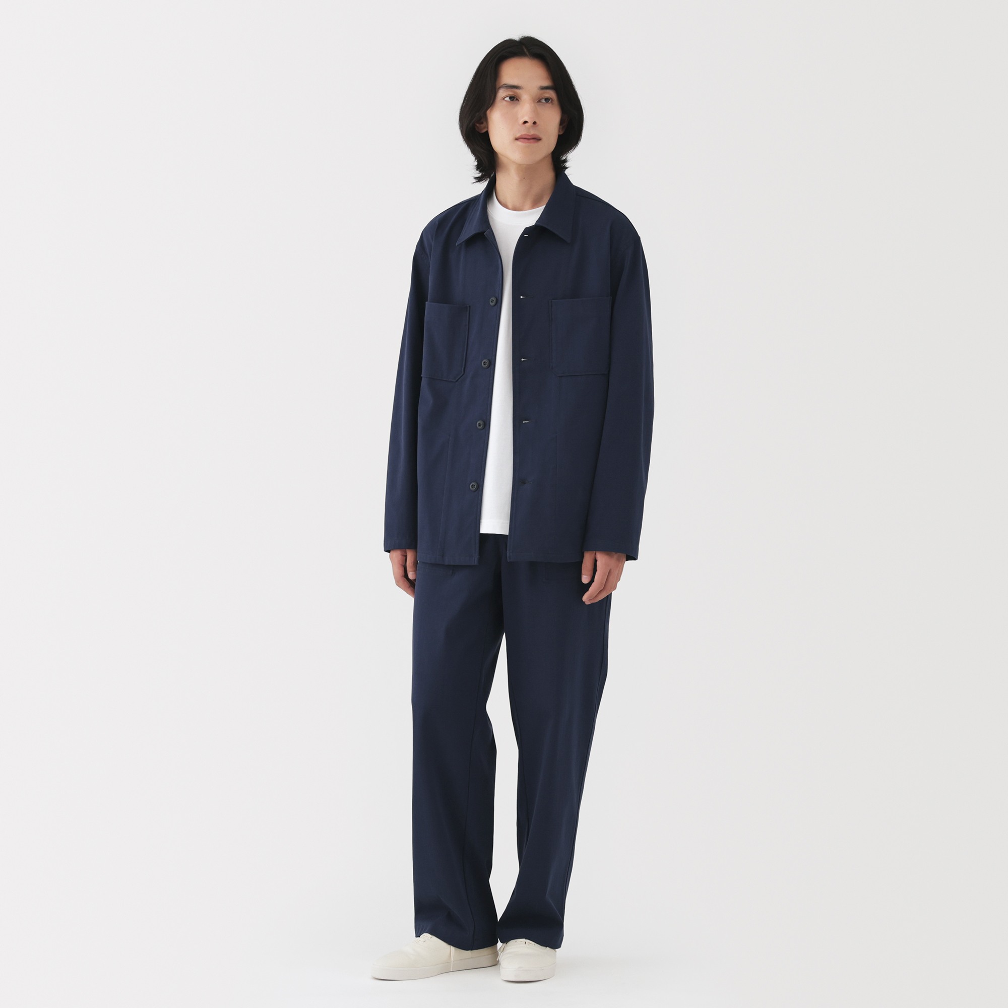 M's 2way stretch herringbone jacket(OS)
