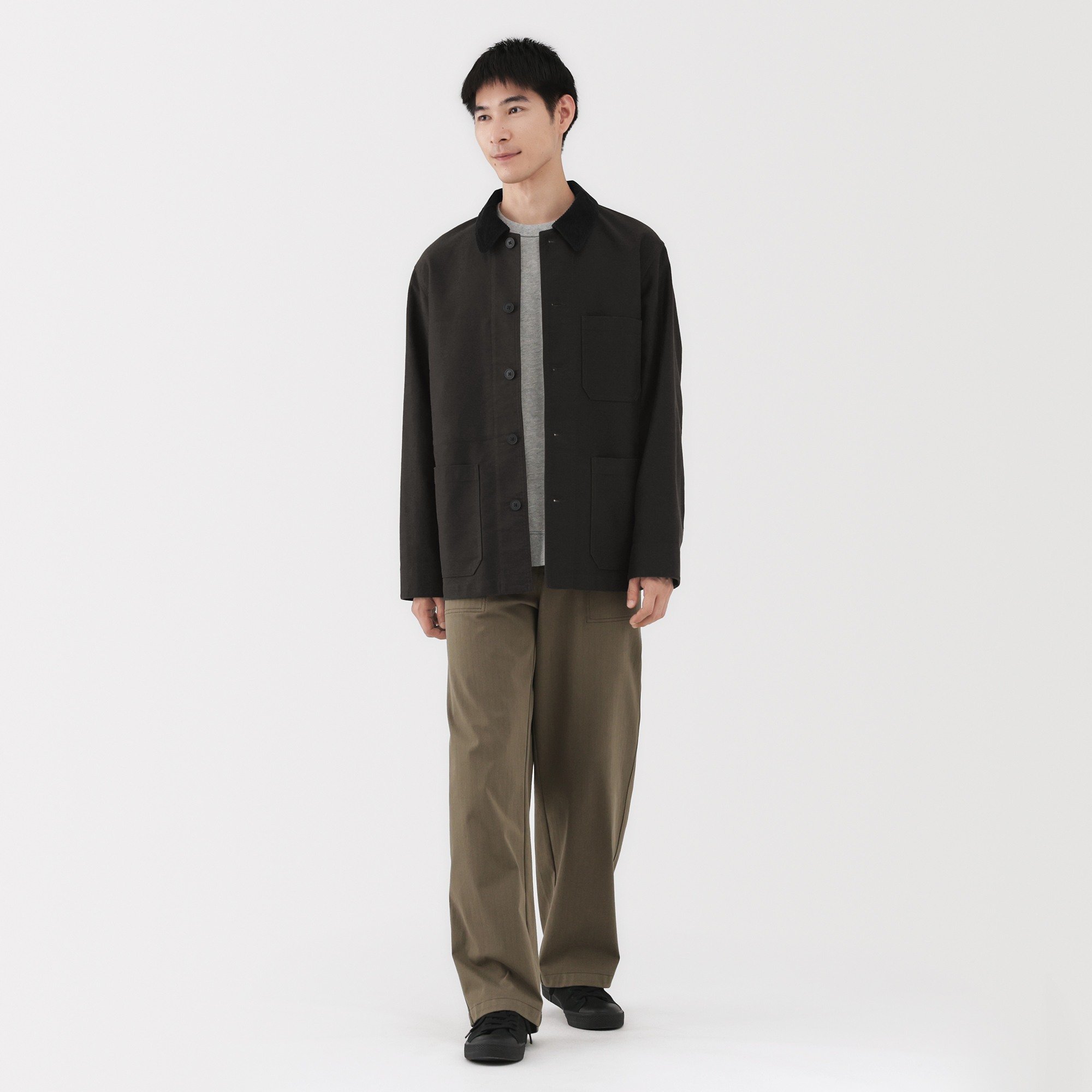 M's kapok blended corduroy collar work jacket(OS)