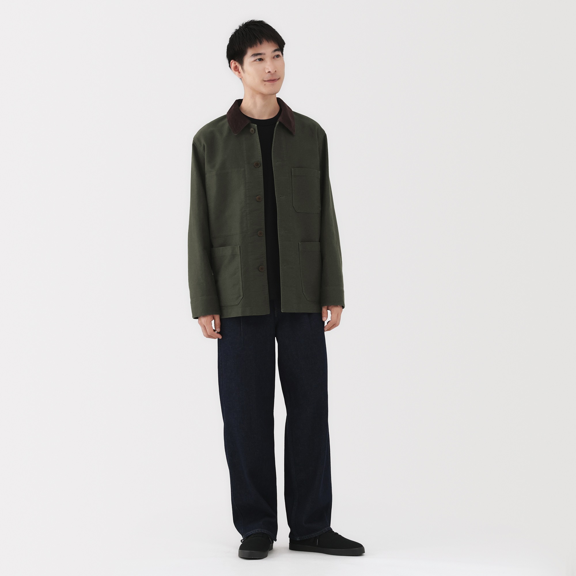 M's kapok blended corduroy collar work jacket(OS)