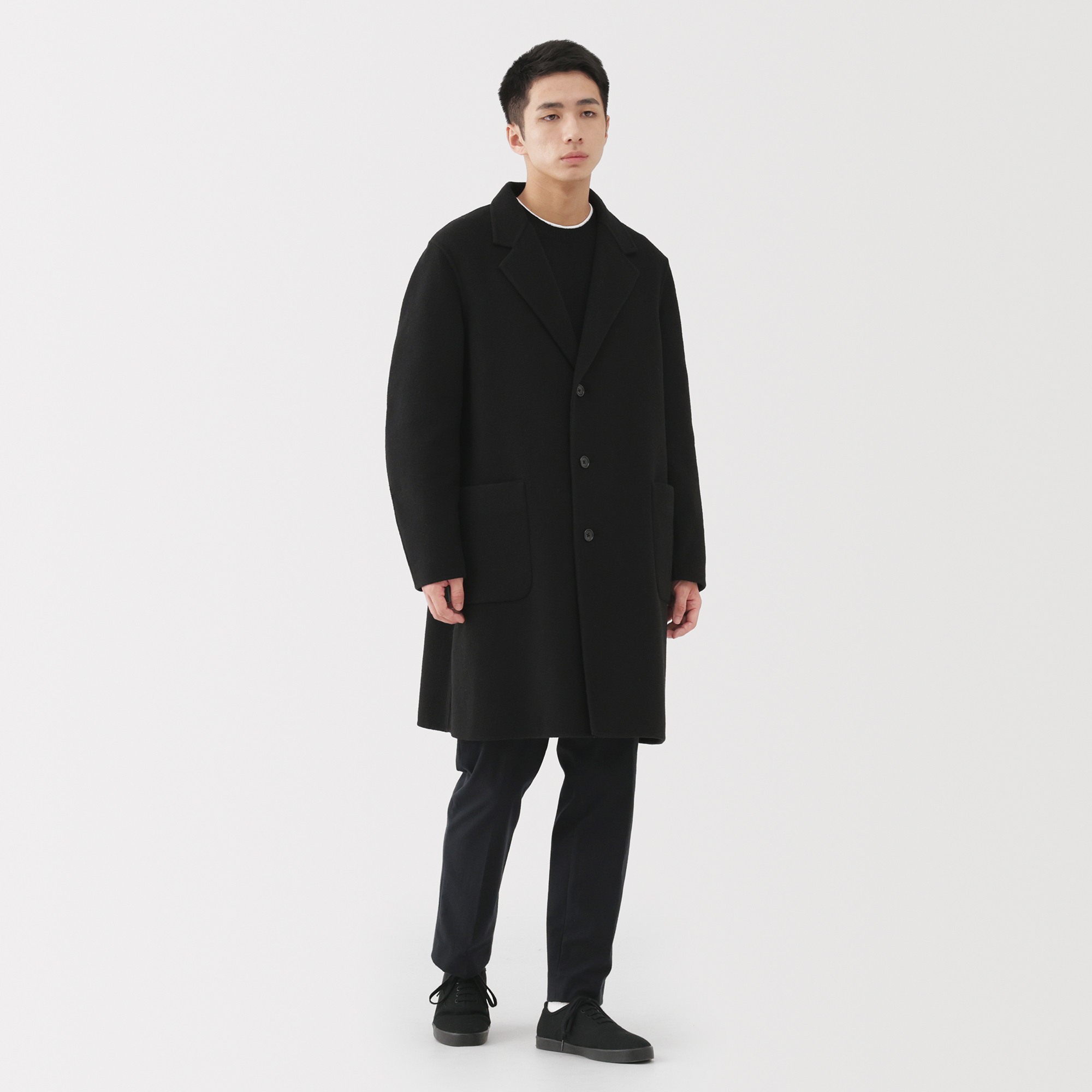 M's double face chester coat