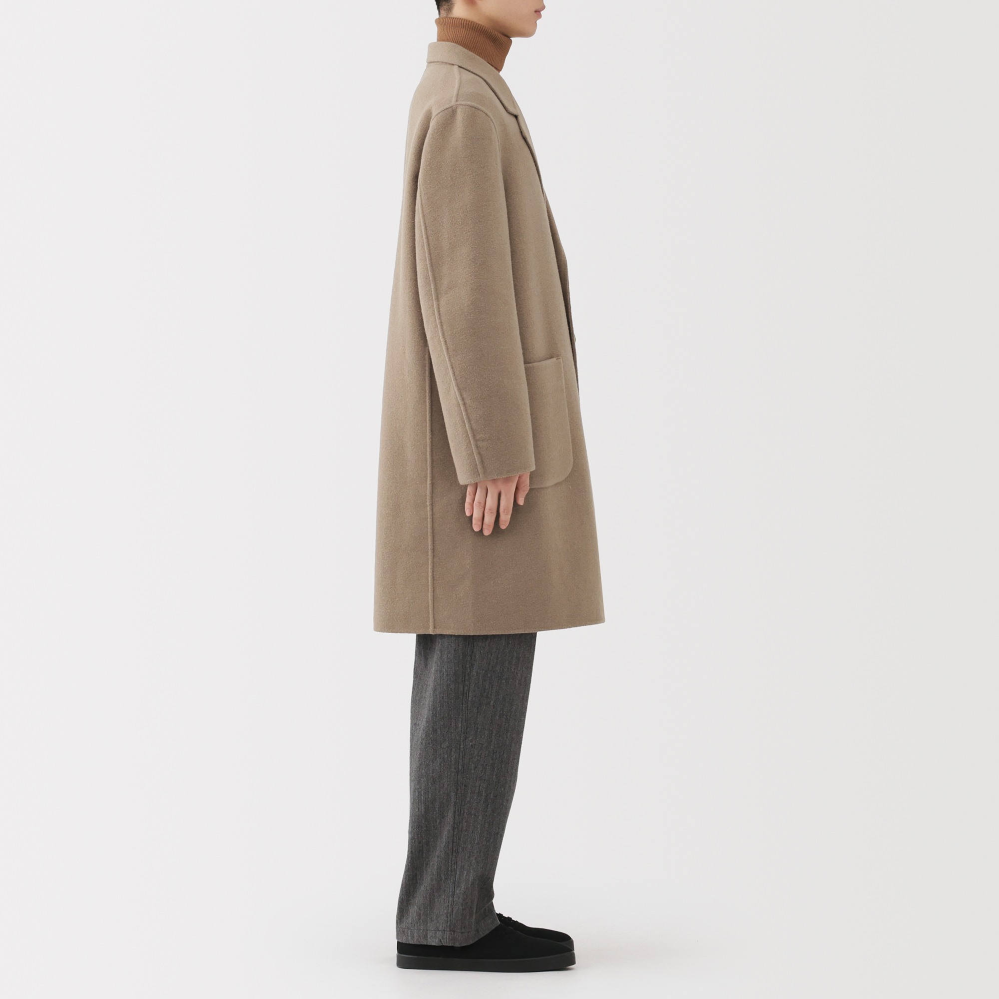 M's double face chester coat