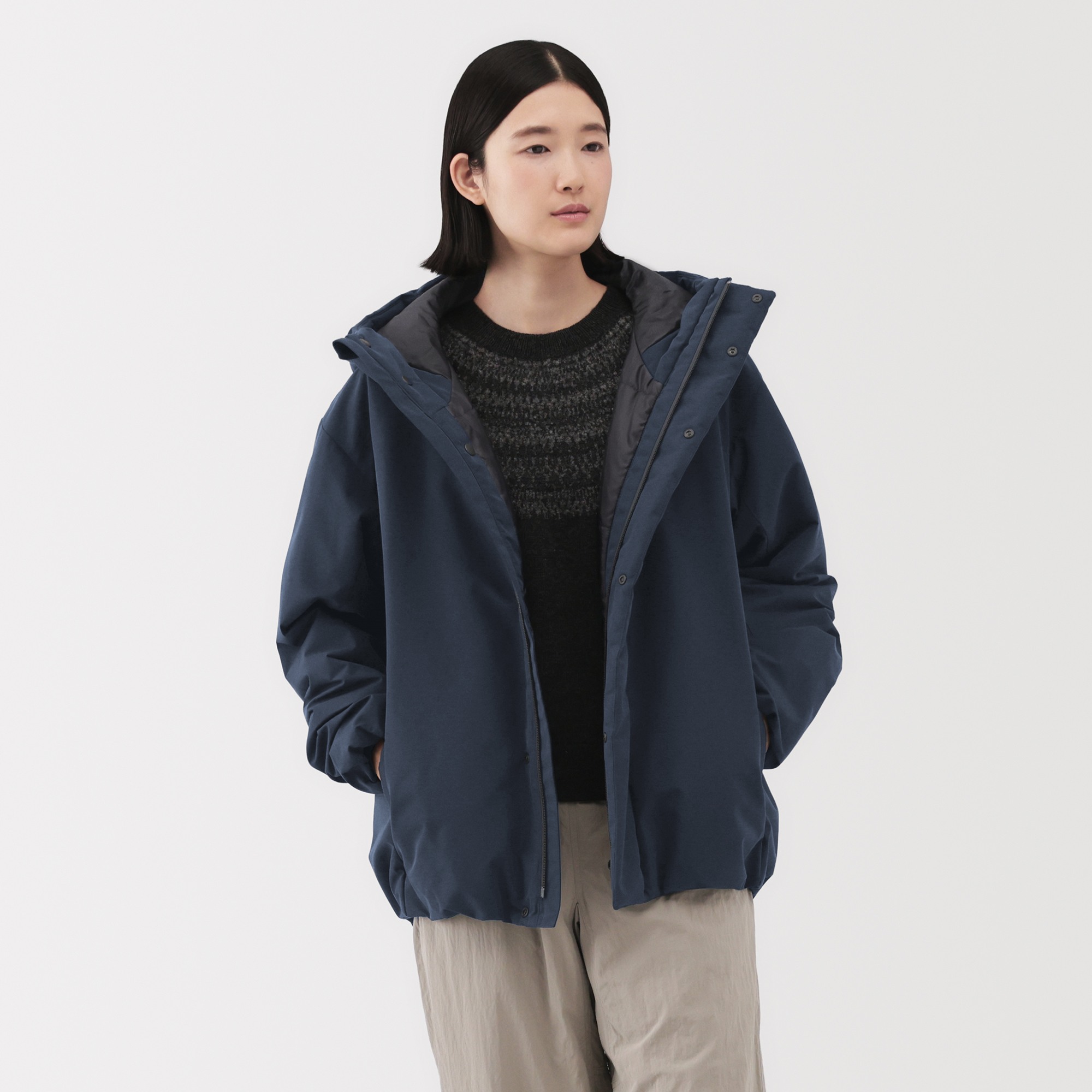 M's padded hooded jacket