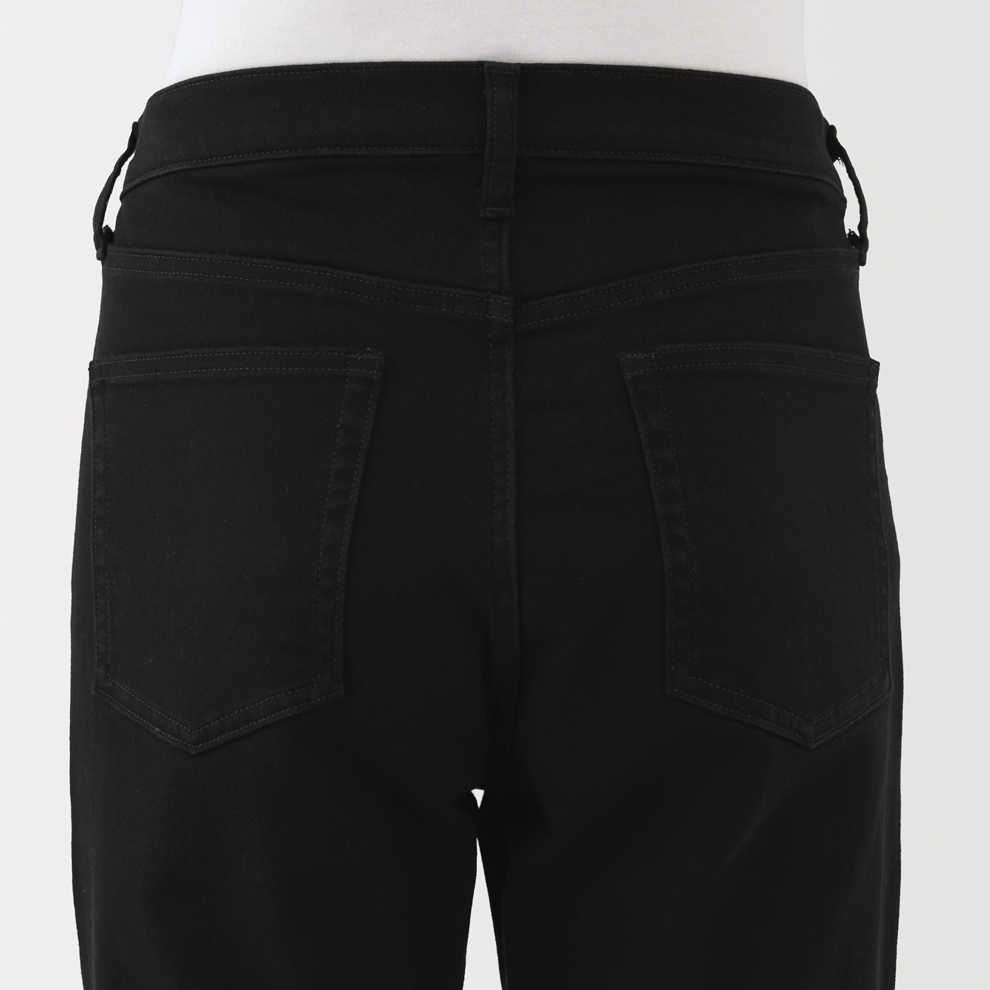 M's Stretch denim slim pants (Black)
