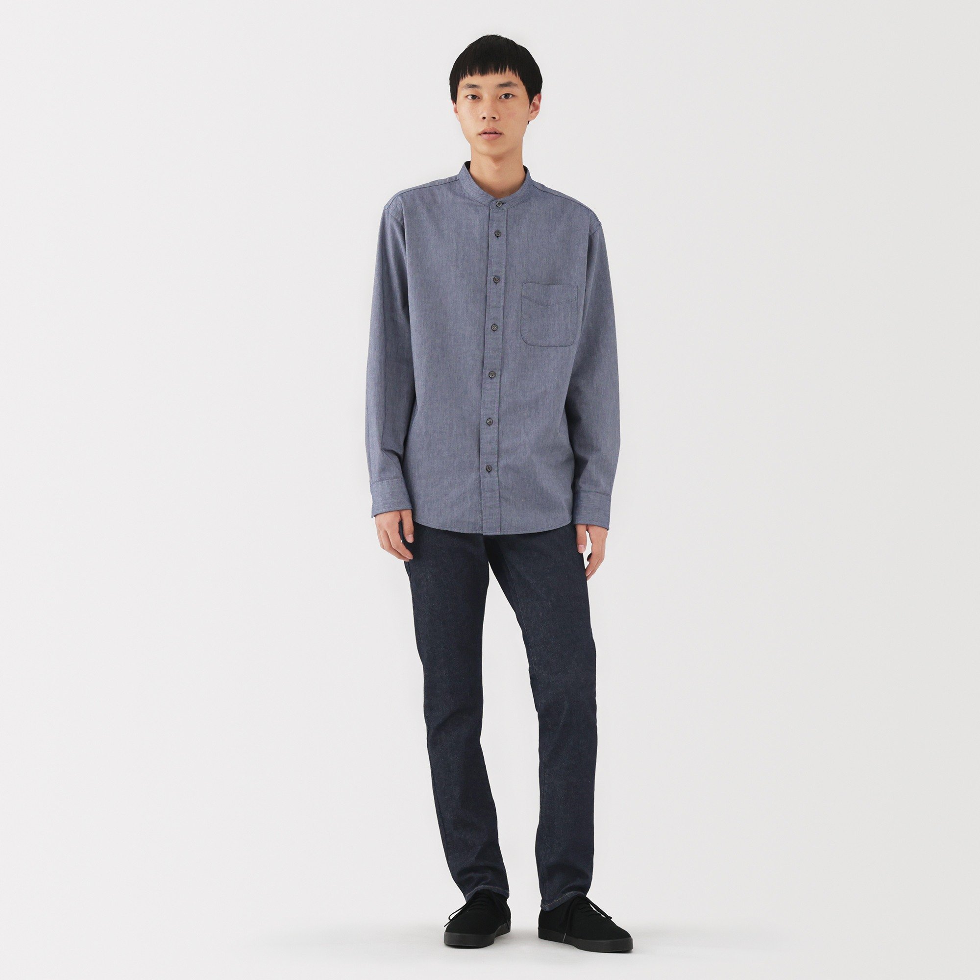 M's Stretch denim slim pants (Indigo)