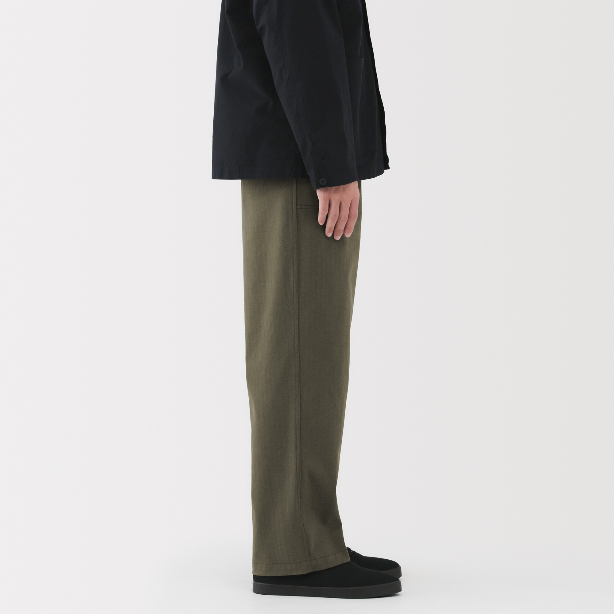 M's 2way stretch herringbone baker pants