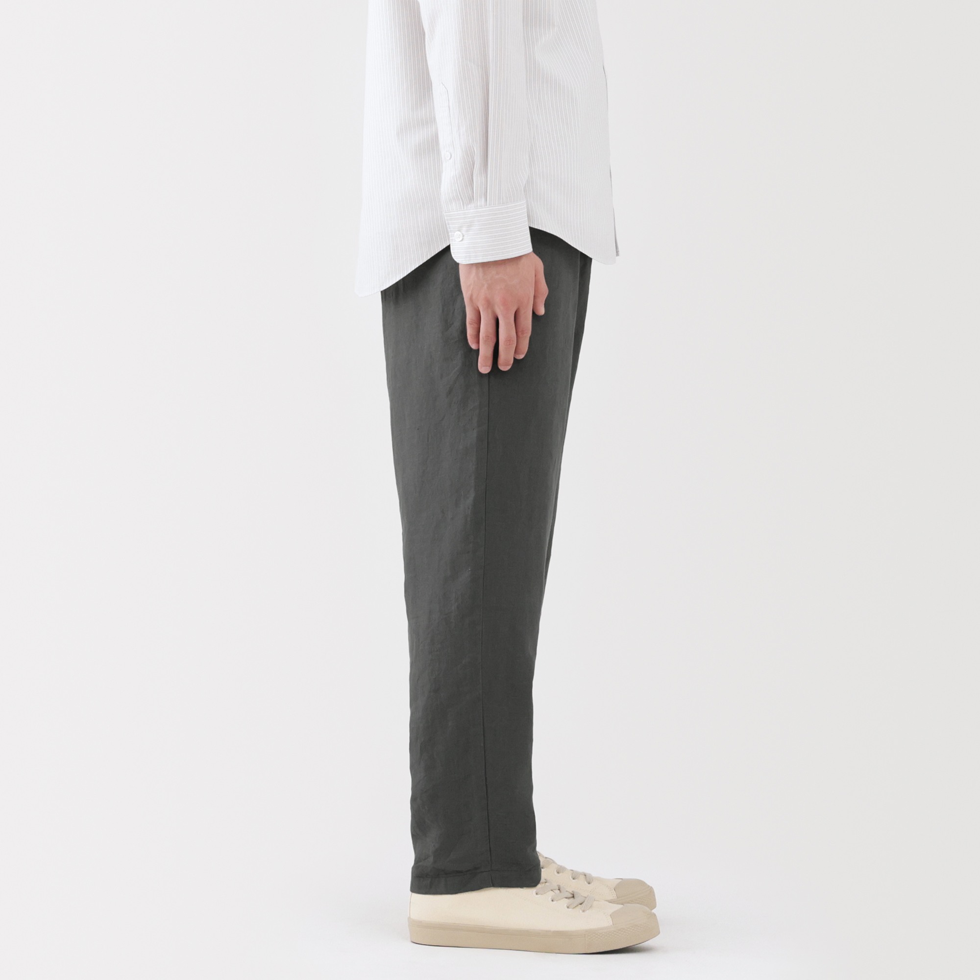 M's Linen washed tapered pants (ASEAN)