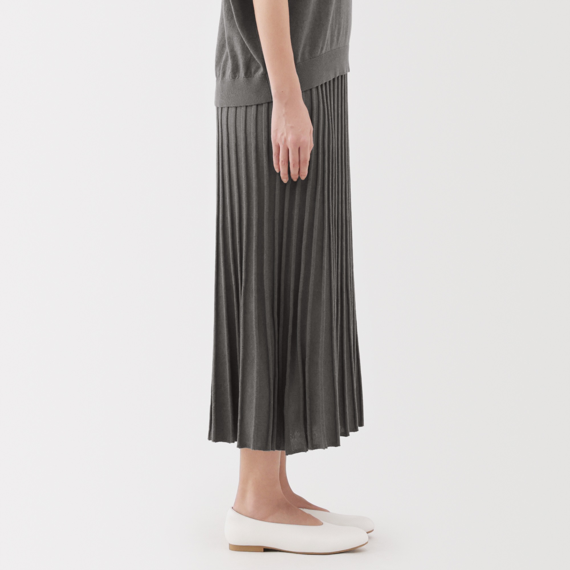 W's Lyocell blended flared skirt
