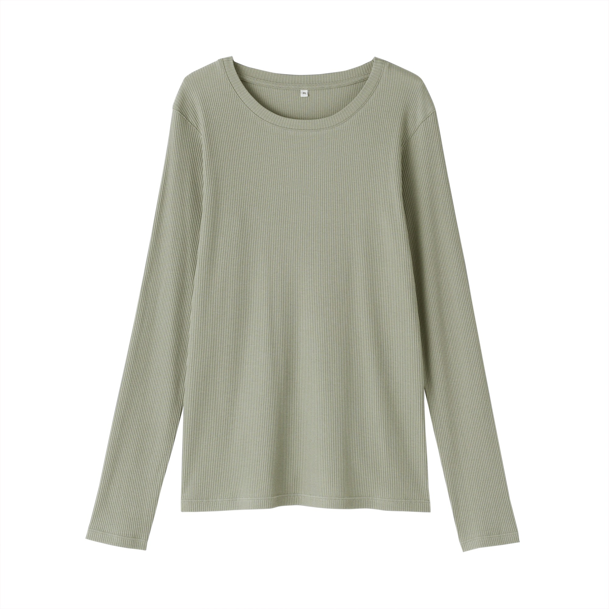 W's Lyocell blend ribbed crew neck L/S T-shirt