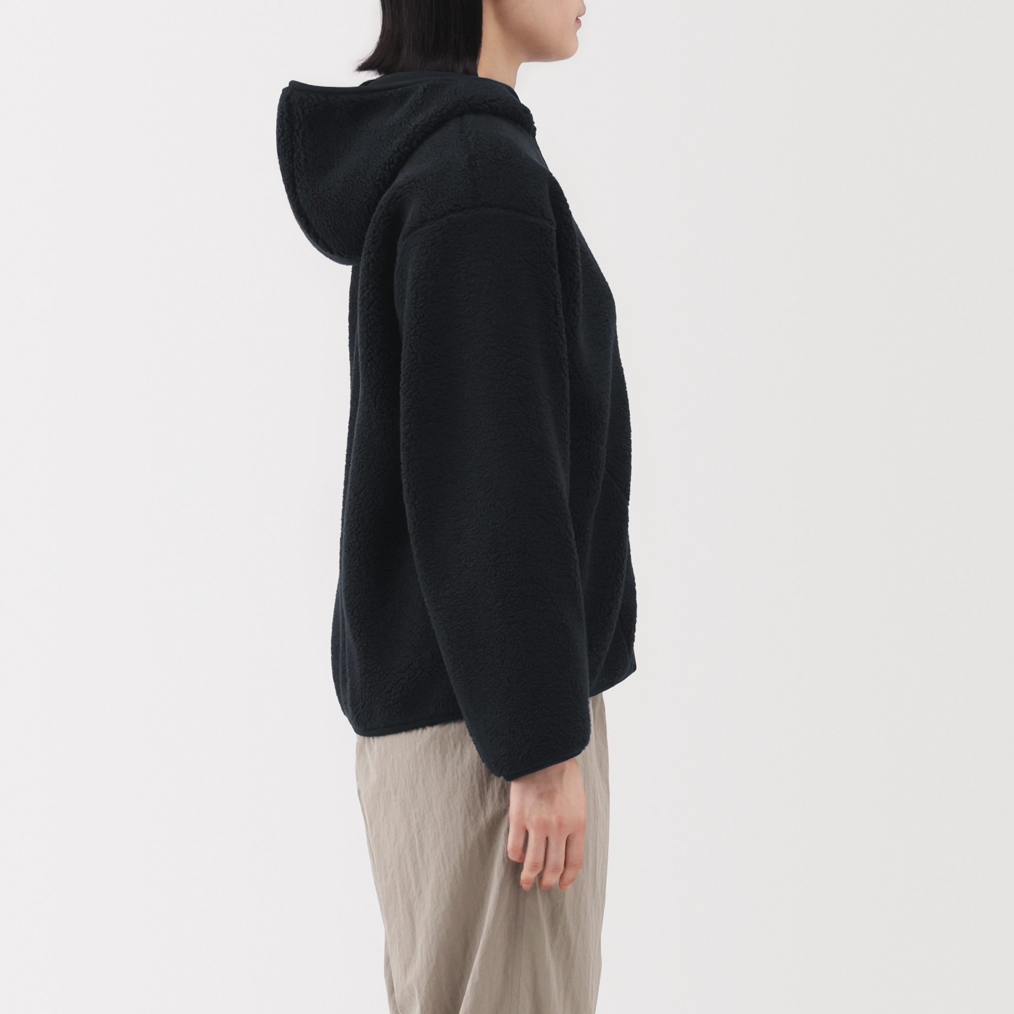 W's Boa fleece Full zip hoodie(OS)