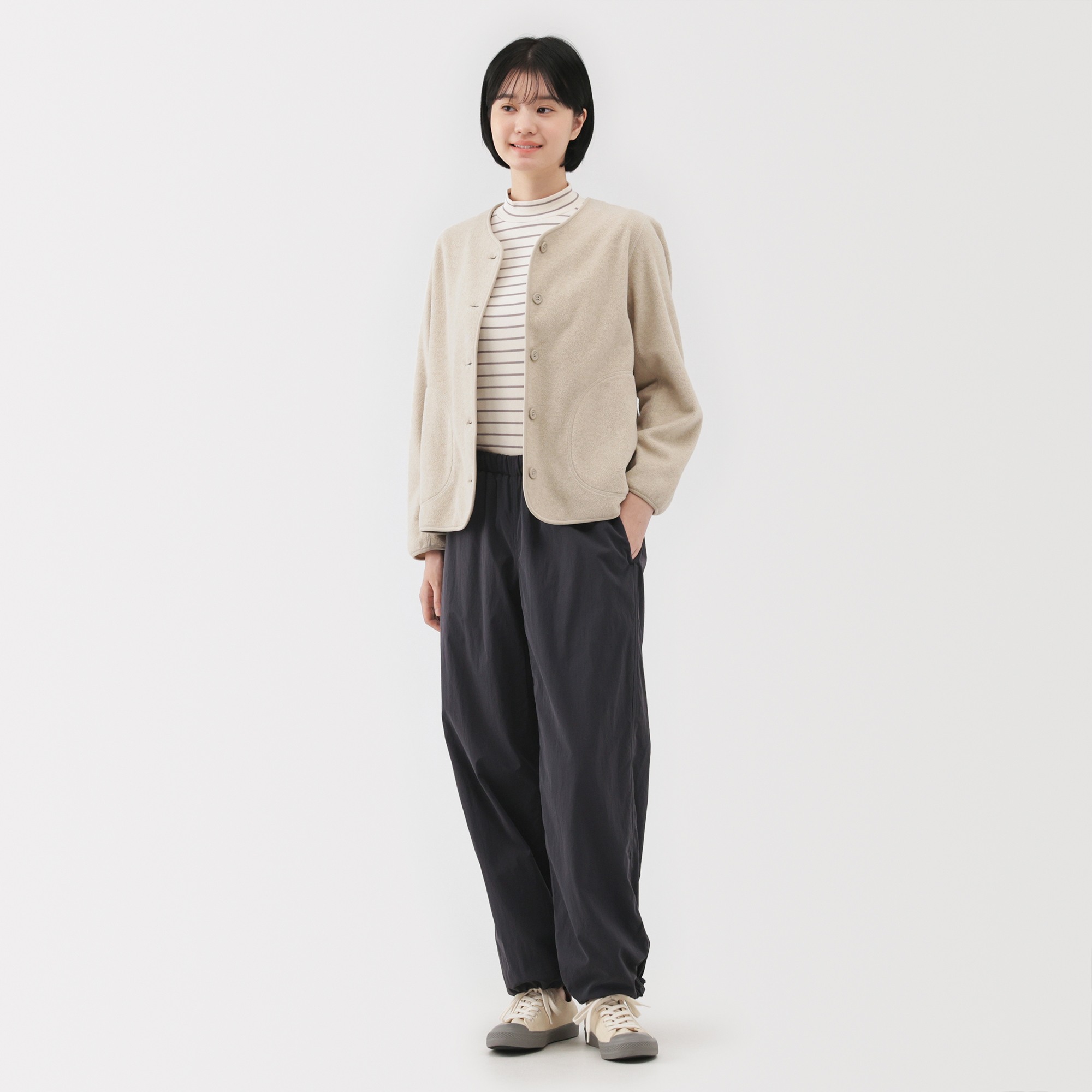 W's Easy recycle fleece cardigan