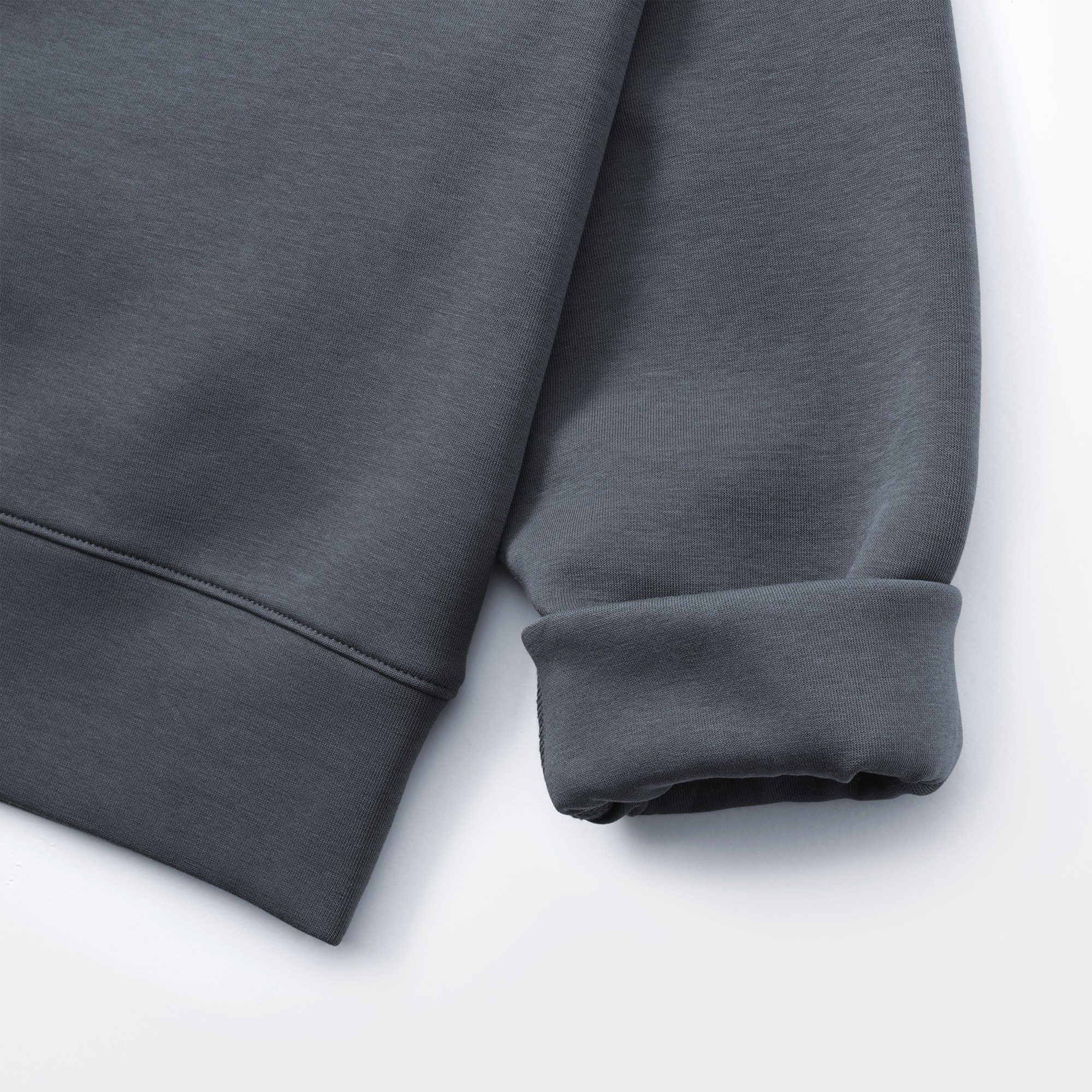 W's Double knitted crew neck sweatshirt(OS)