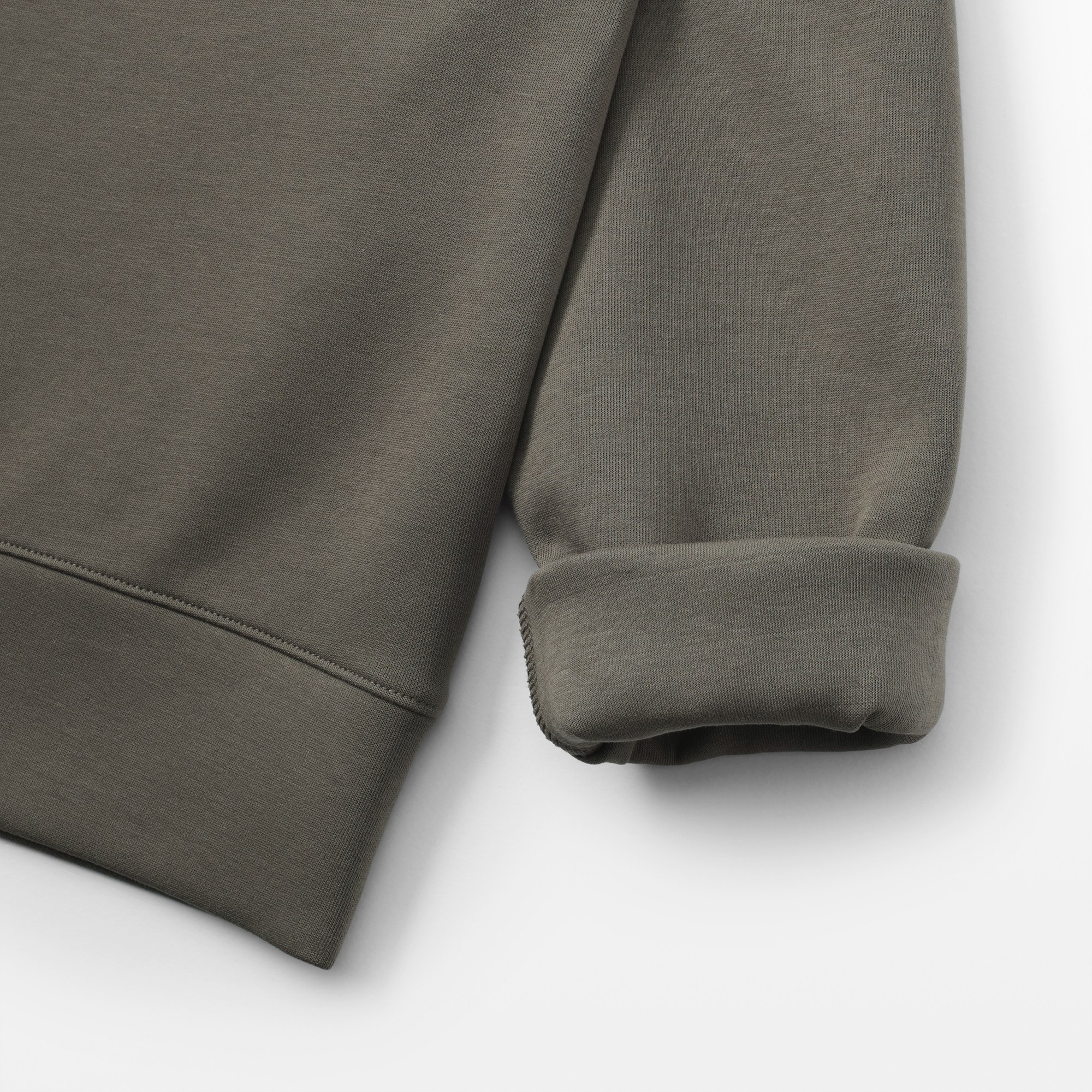 W's Double knitted crew neck sweatshirt(OS)
