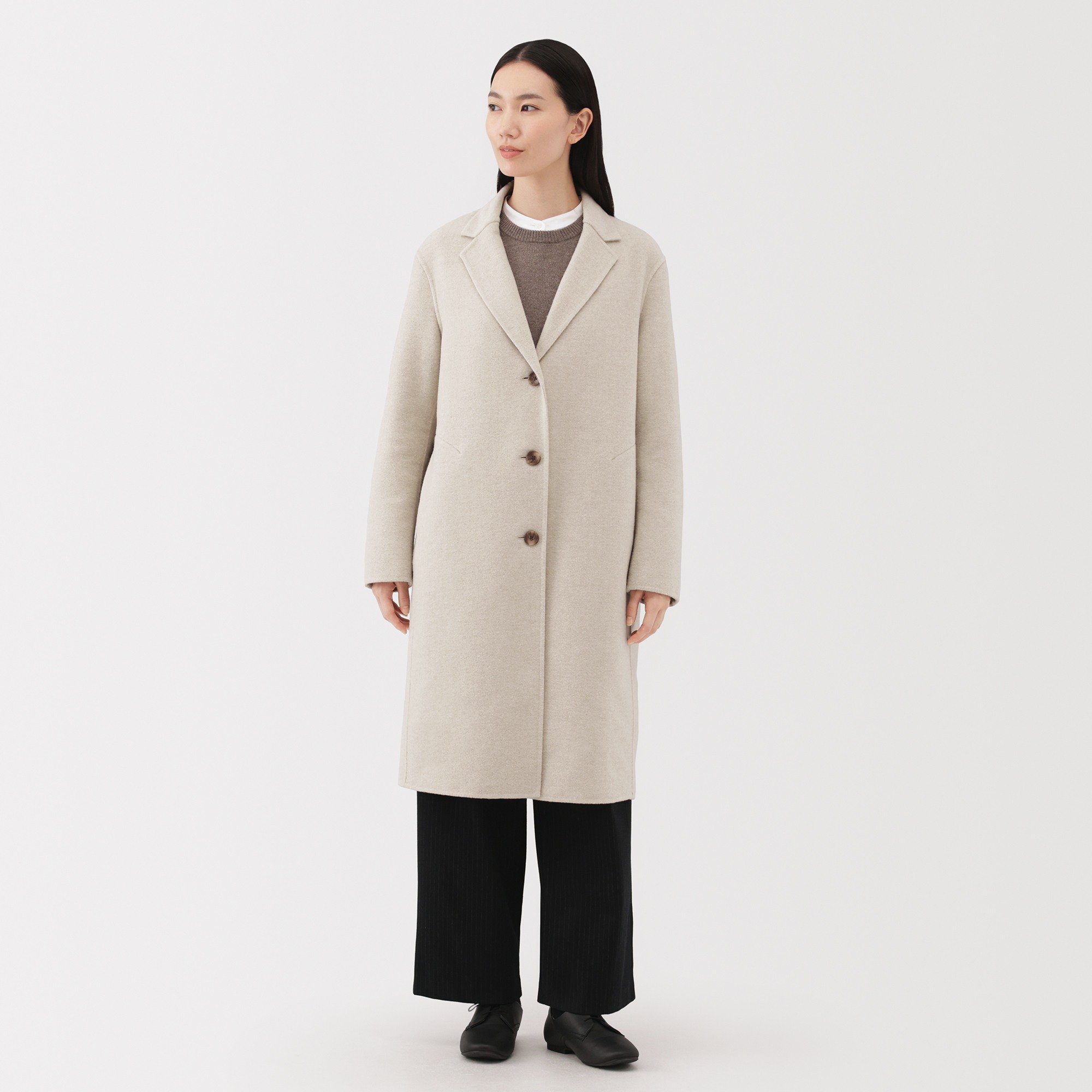 W's Wool blended Double face Chester coat(OS)