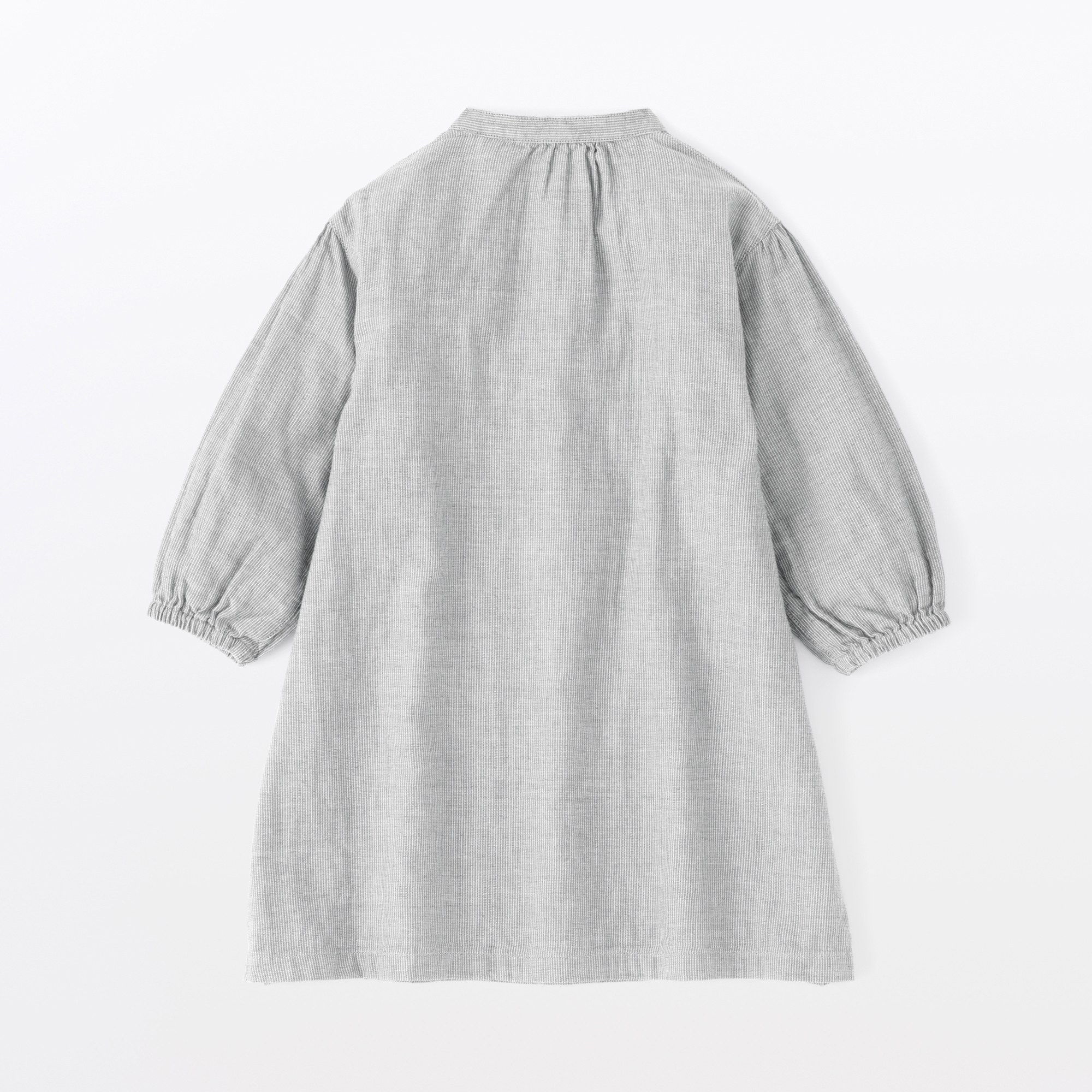 B's Double gauze stand collar L/Slv dress