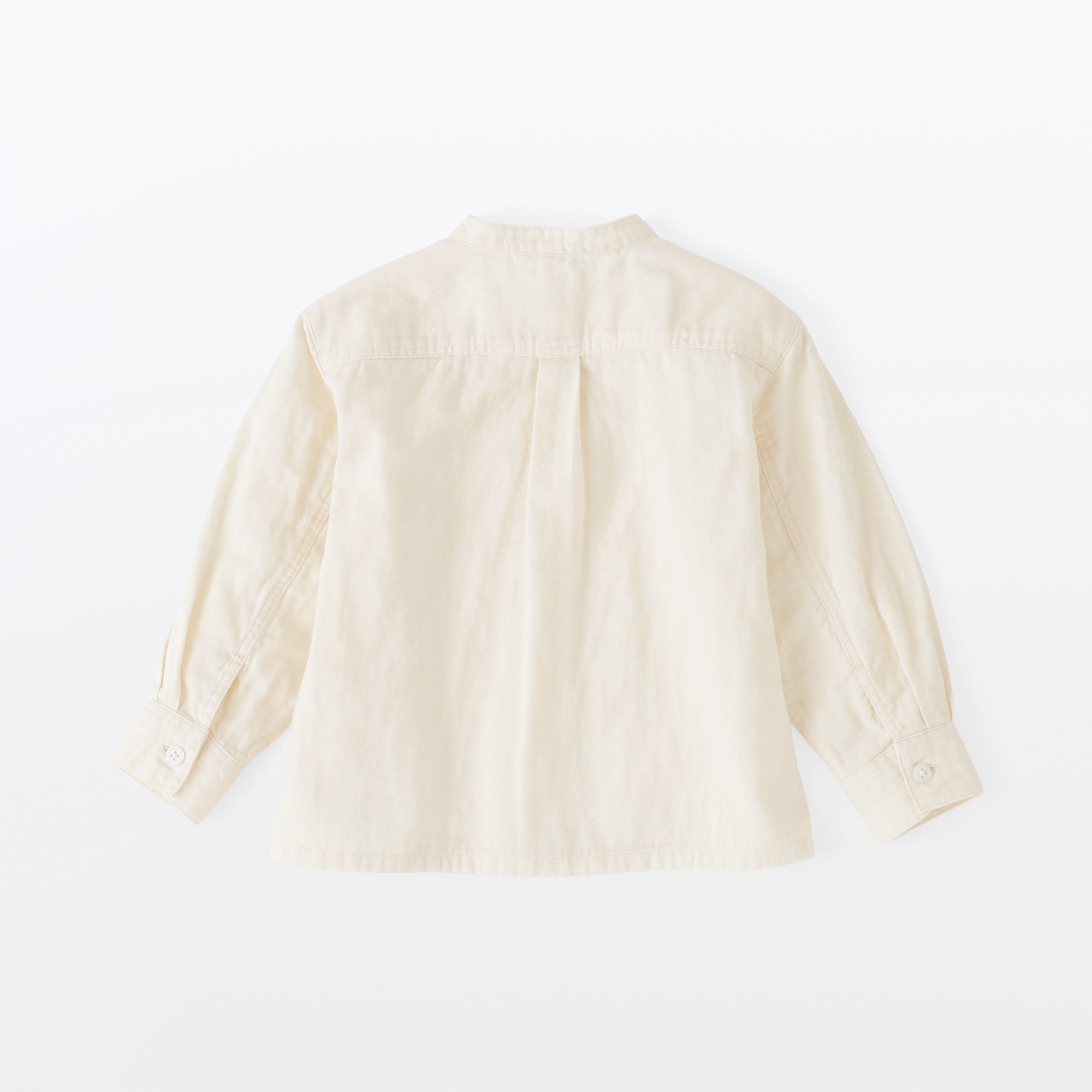 B's Double gauze stand collar L/Slv shirts