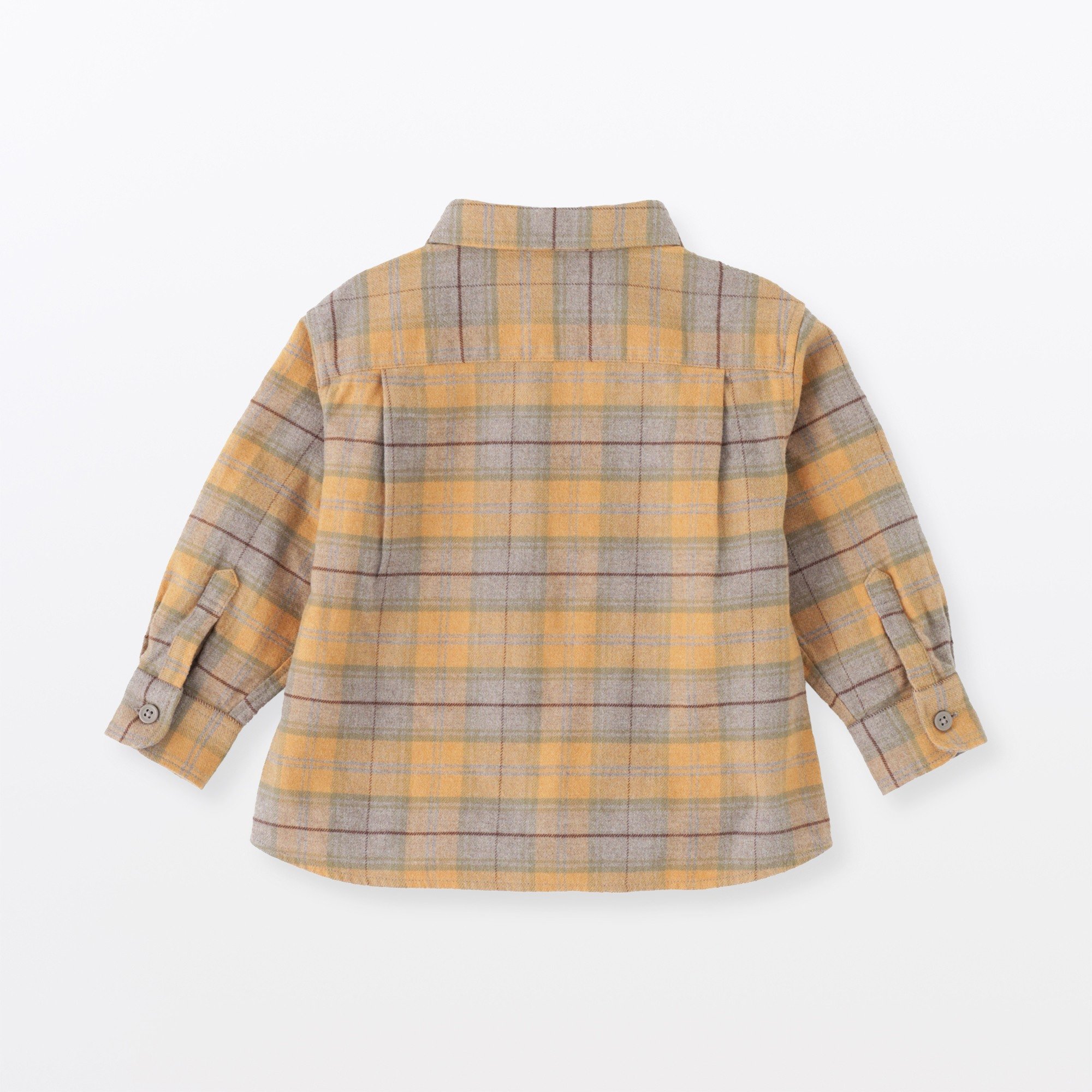 B's Double-brushed flannel regular collar L/Slv shirts