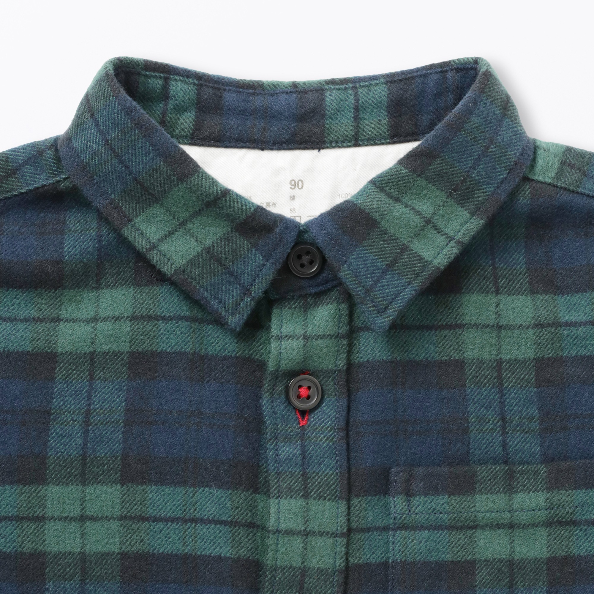 B's Double-brushed flannel regular collar L/Slv shirts