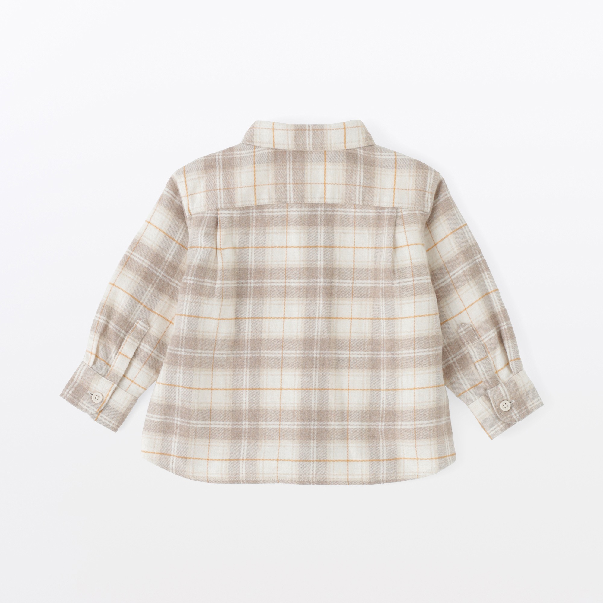 B's Double-brushed flannel regular collar L/Slv shirts