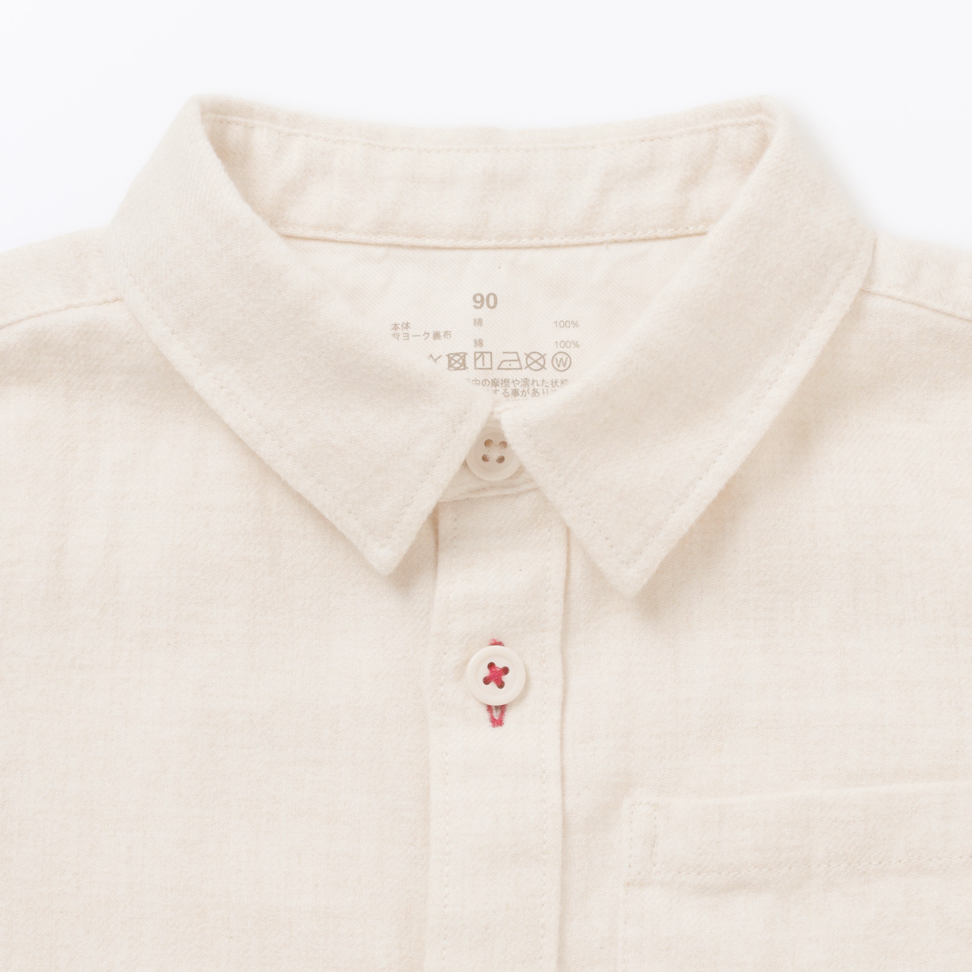 B's Double-brushed flannel regular collar L/Slv shirts