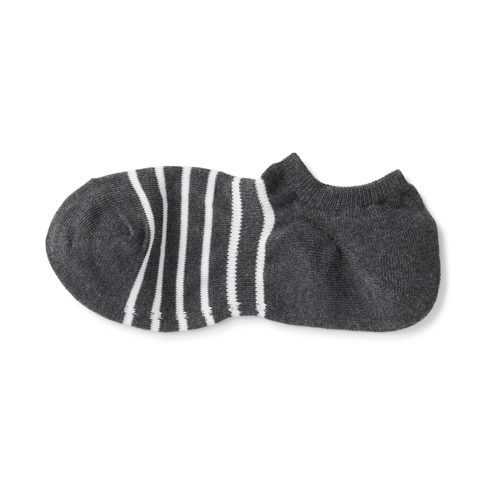 M's Right angle striped sneaker socks