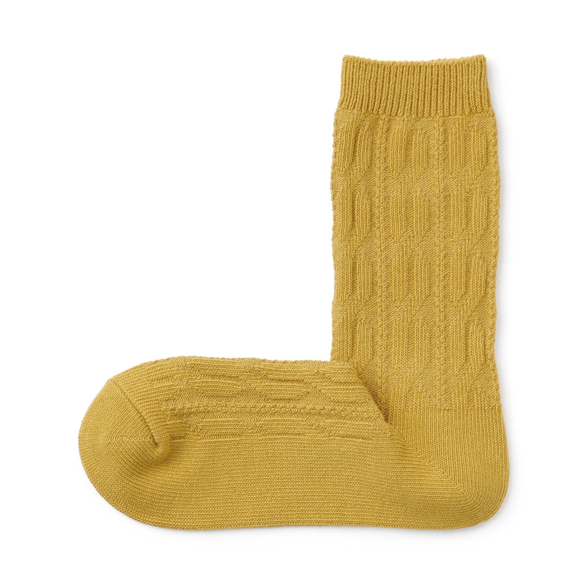 W's right angle loose top cable stitch socks