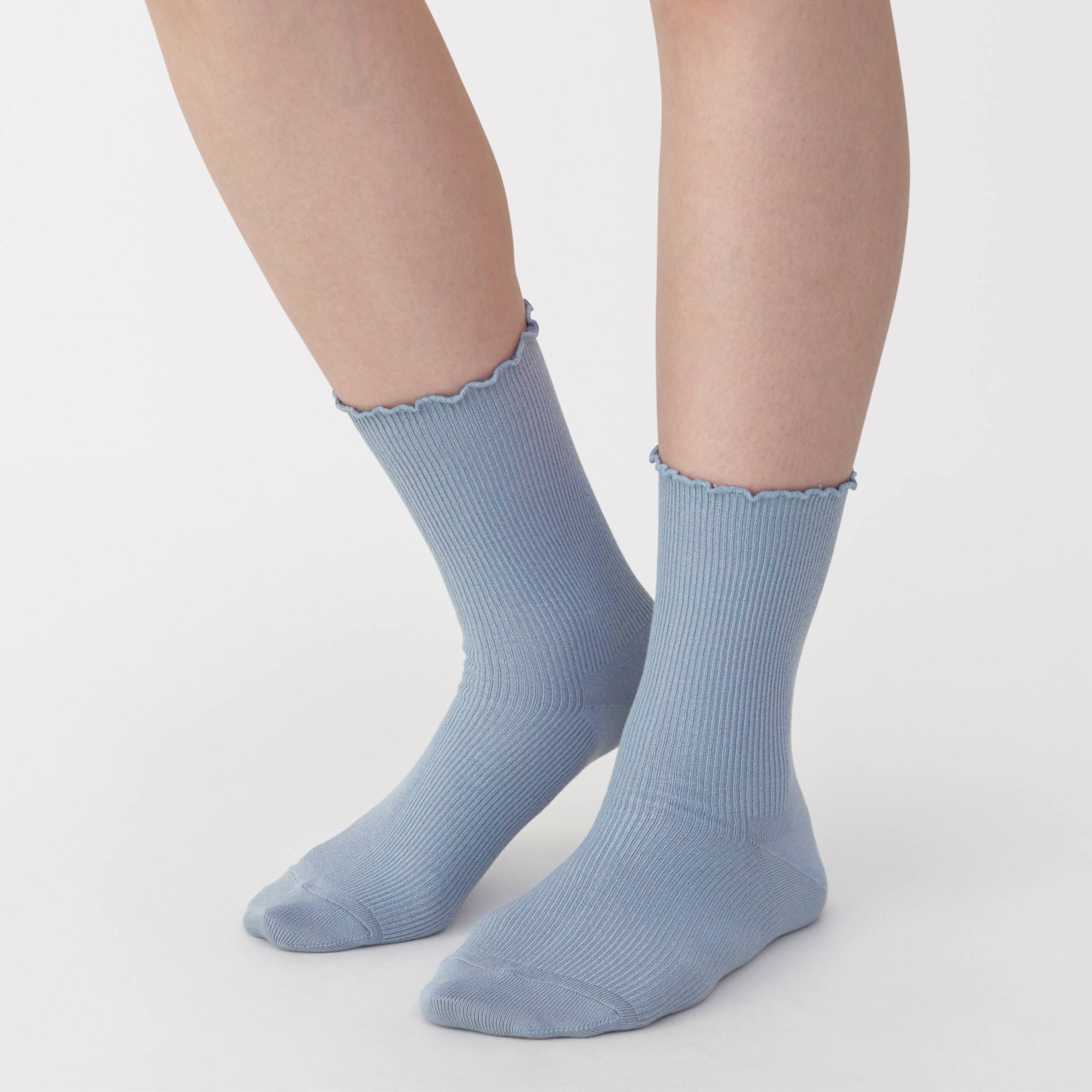 W's right angle rayon mix mellow top socks