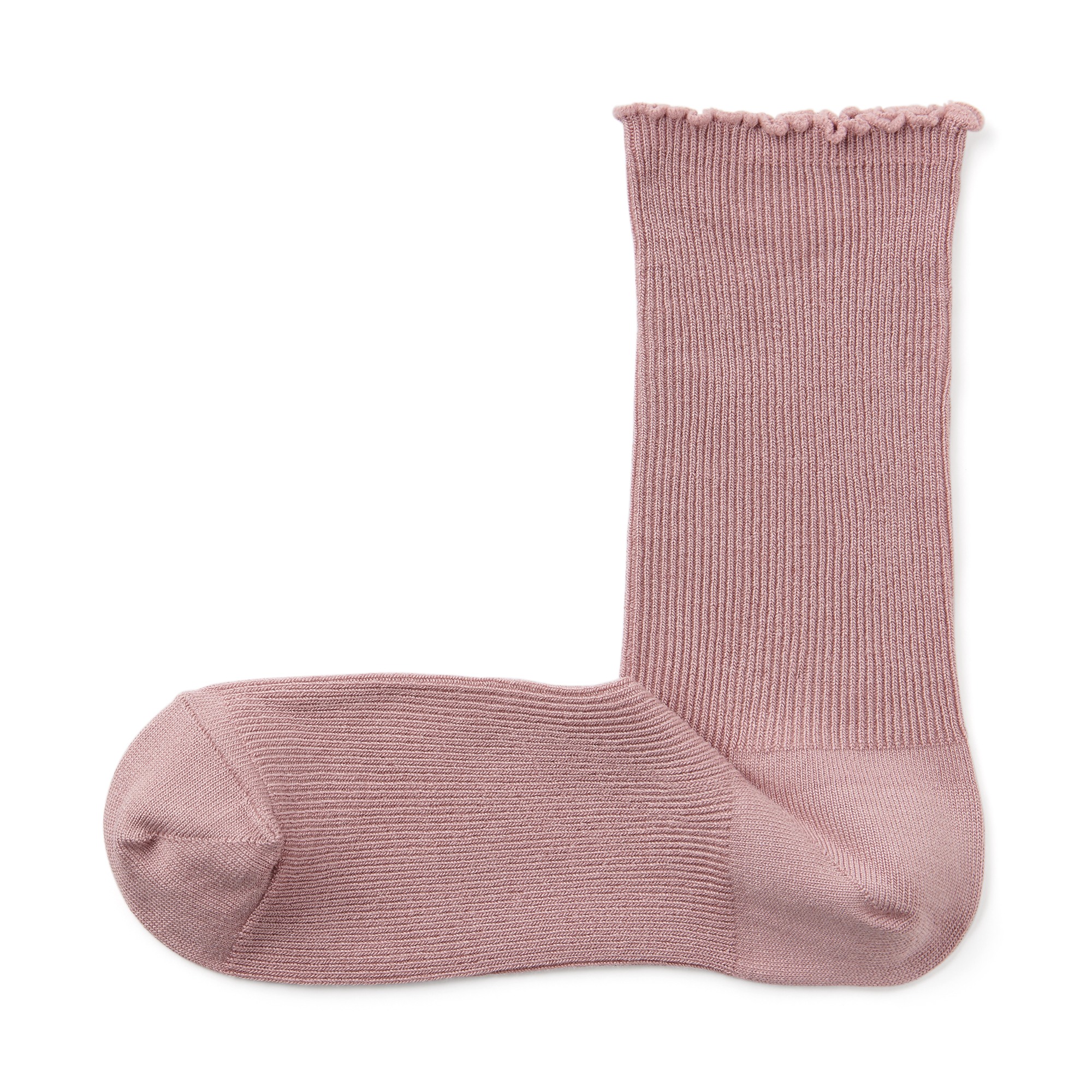 W's right angle rayon mix mellow top socks