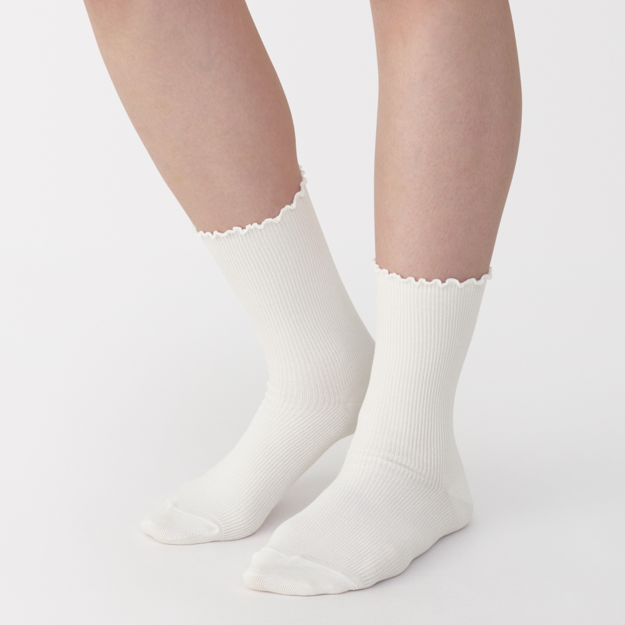 W's right angle rayon mix mellow top socks