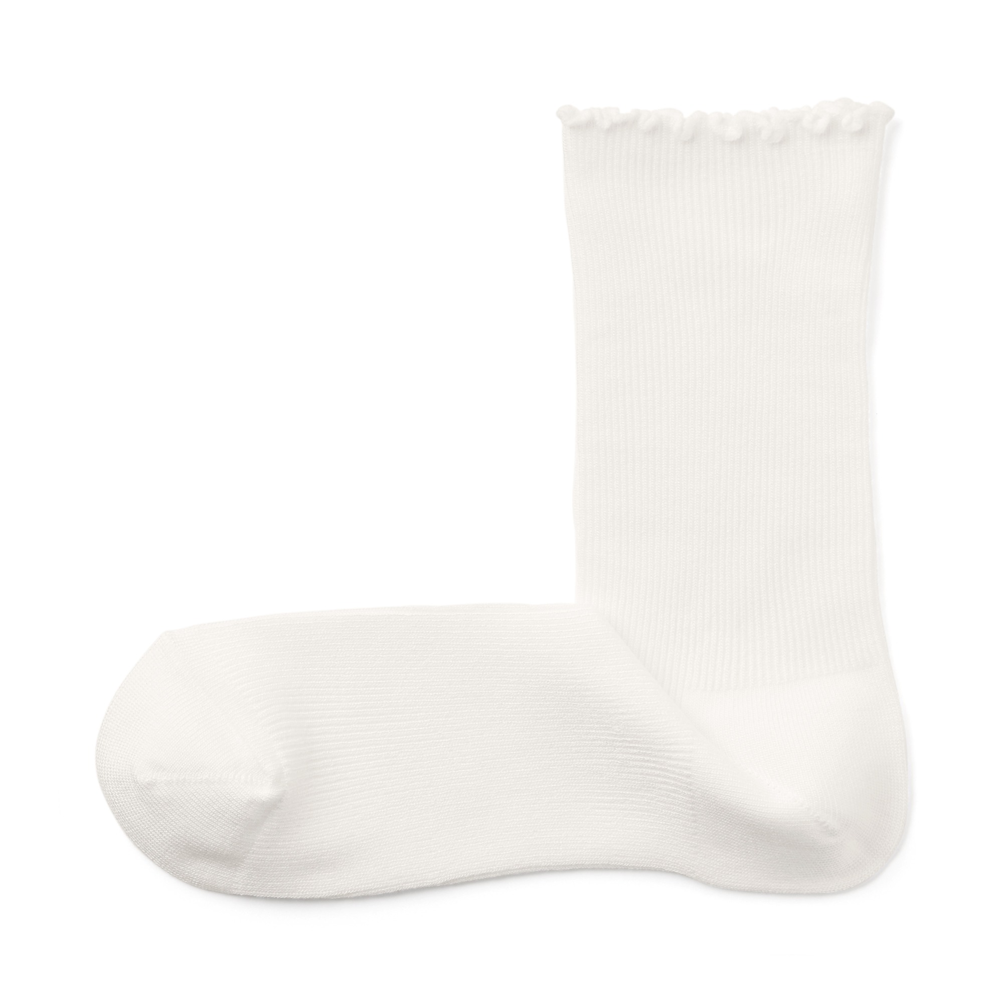 W's right angle rayon mix mellow top socks