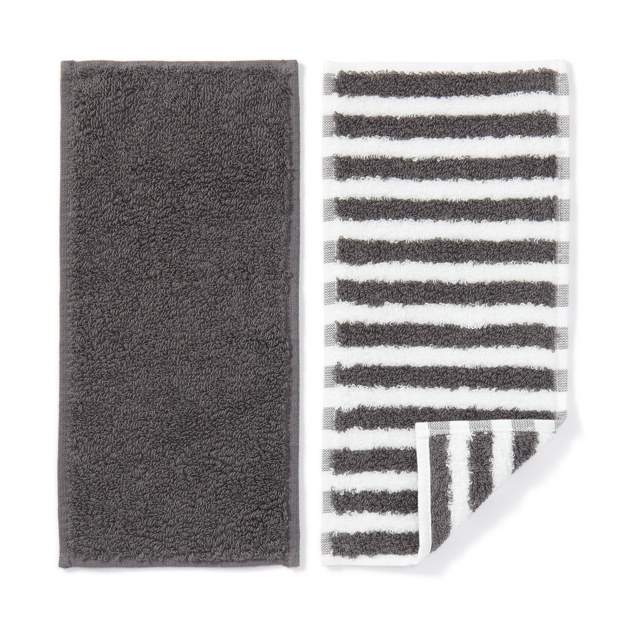 Cotton towel half size handkerchief 2pcs