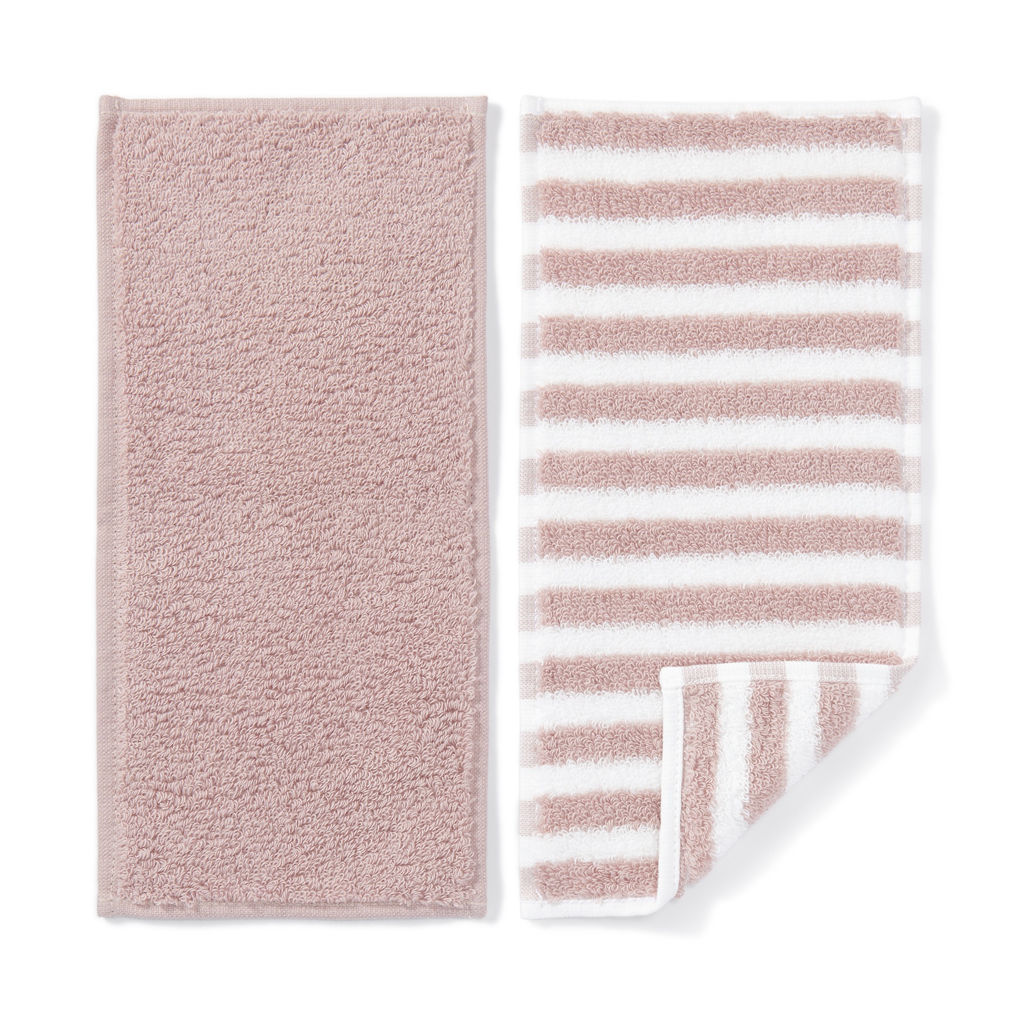 Cotton towel half size handkerchief 2pcs