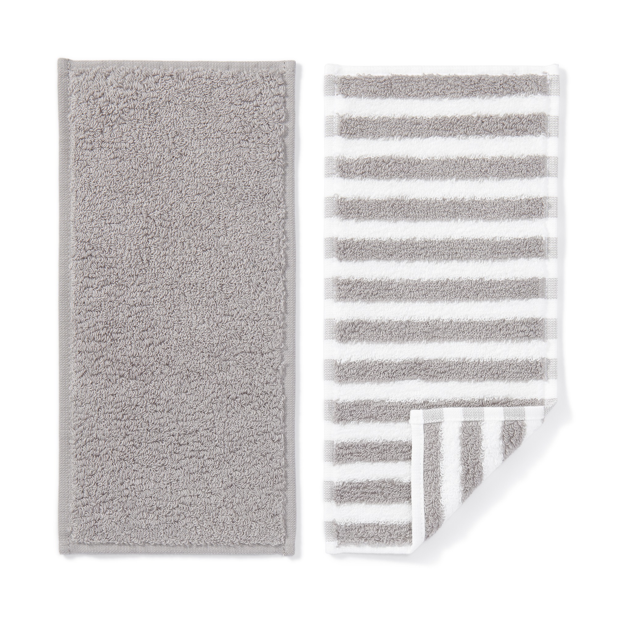 Cotton towel half size handkerchief 2pcs