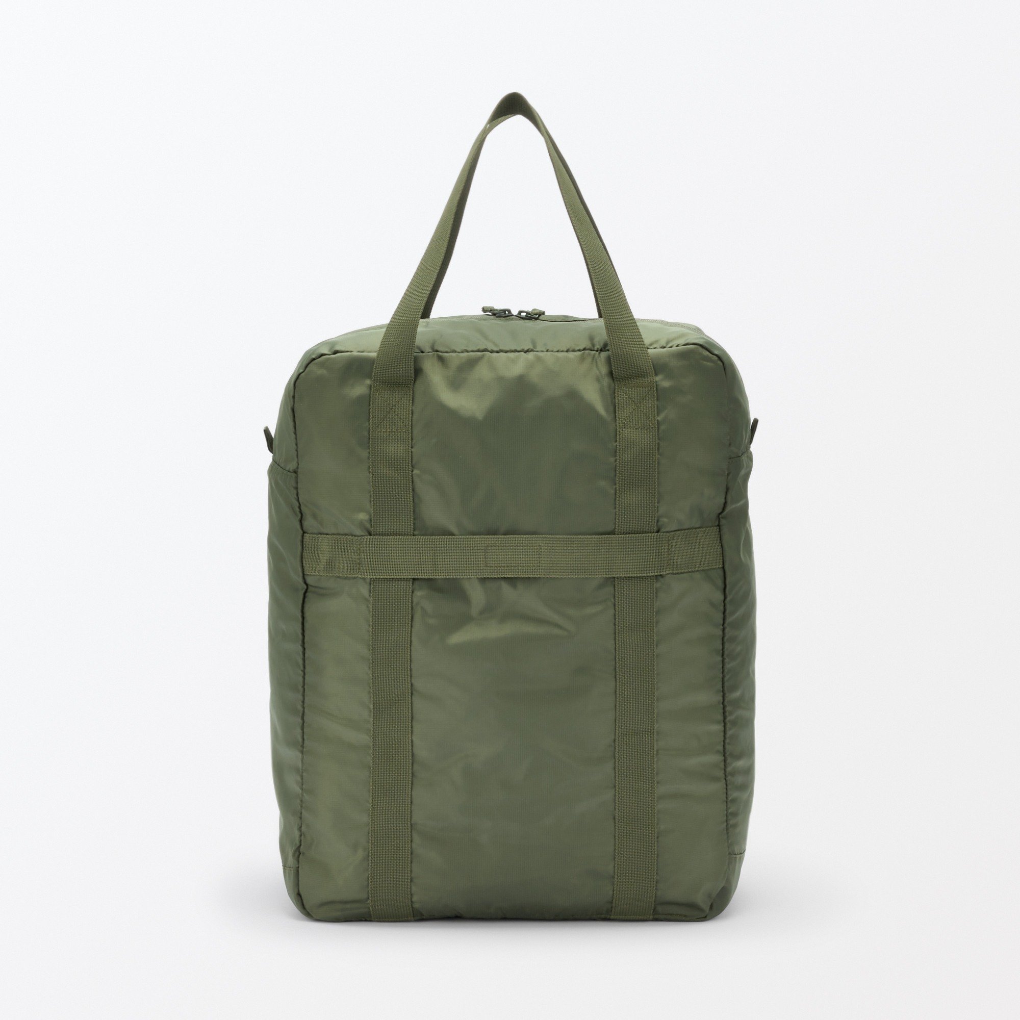 Pocketable water repellent tall boston bag