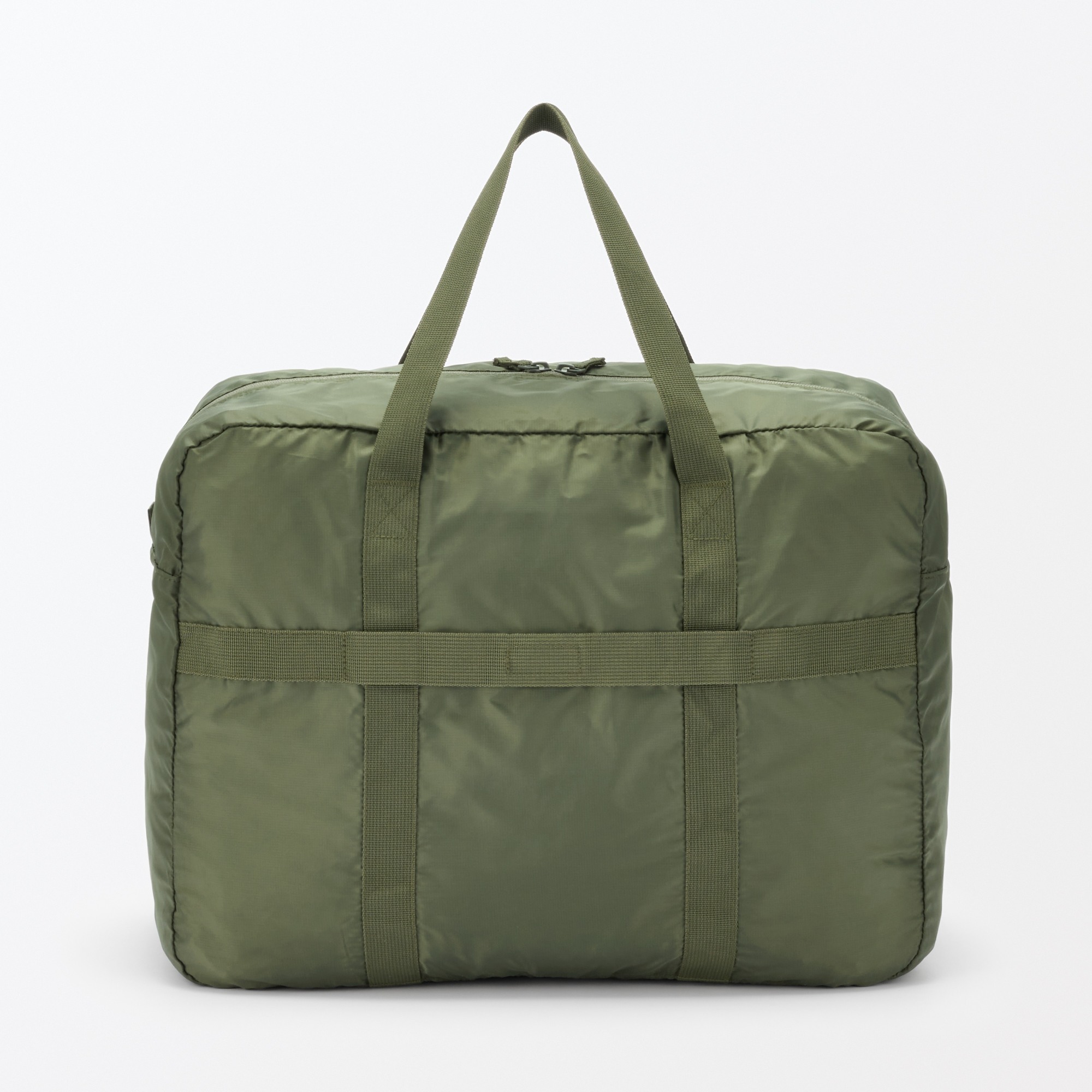 Pocketable water repellent wide boston bag