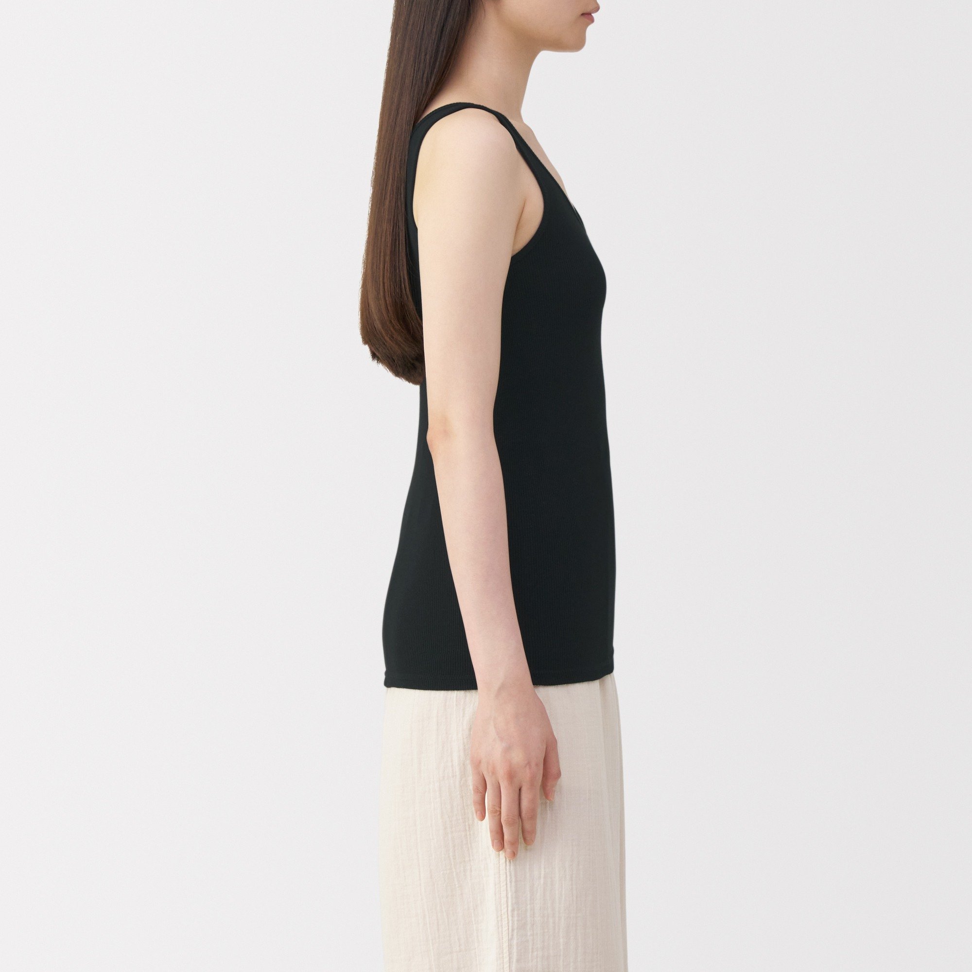 W's Cotton ribbed tank top