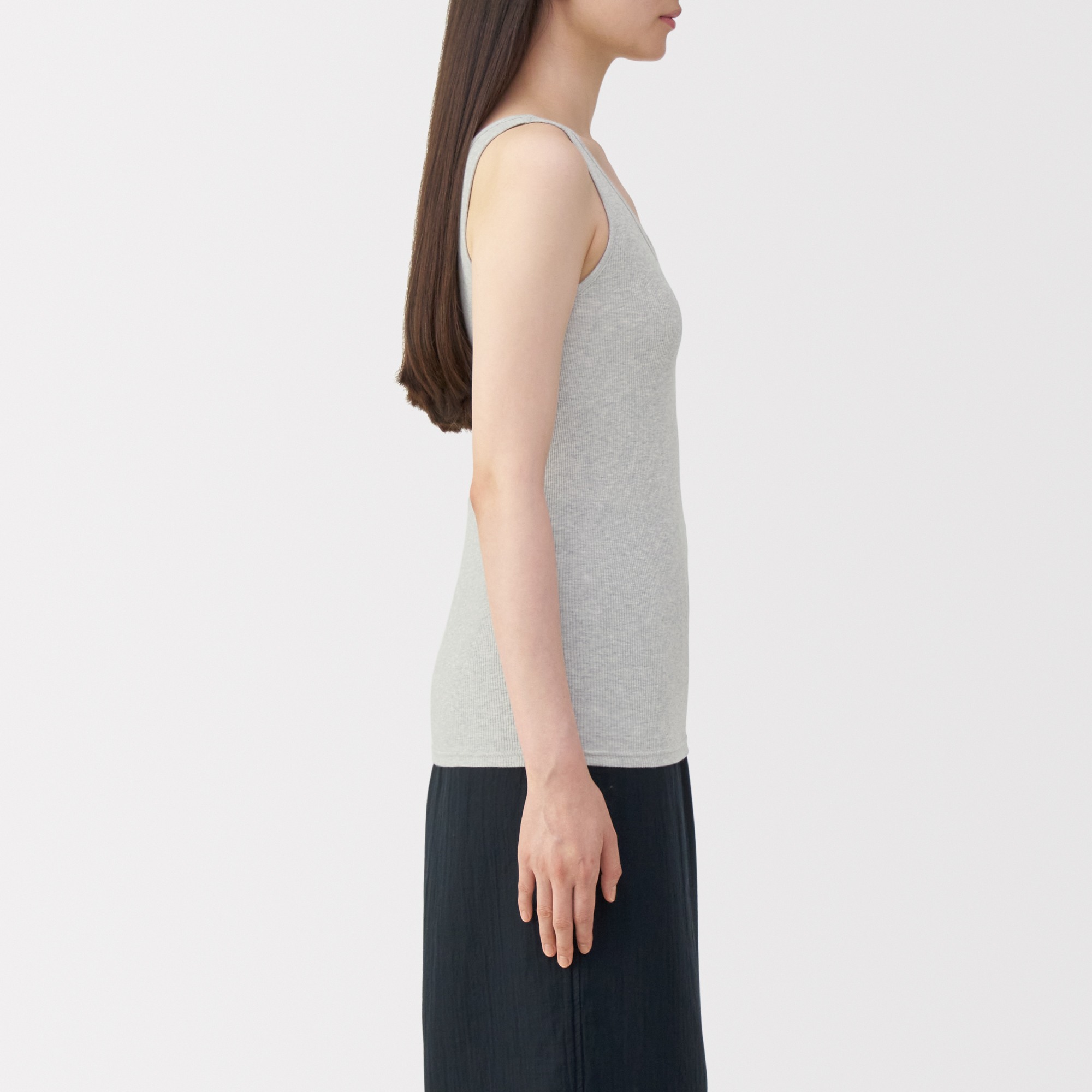 W's Cotton ribbed tank top