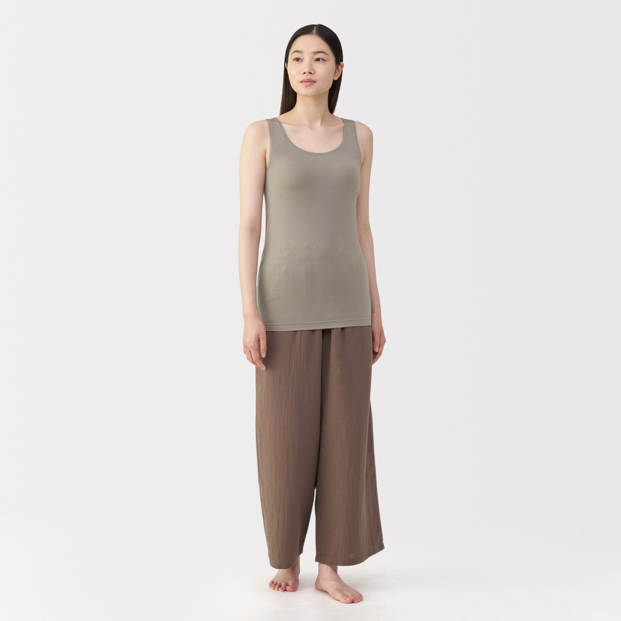 W's Lyocell blended bra tank top