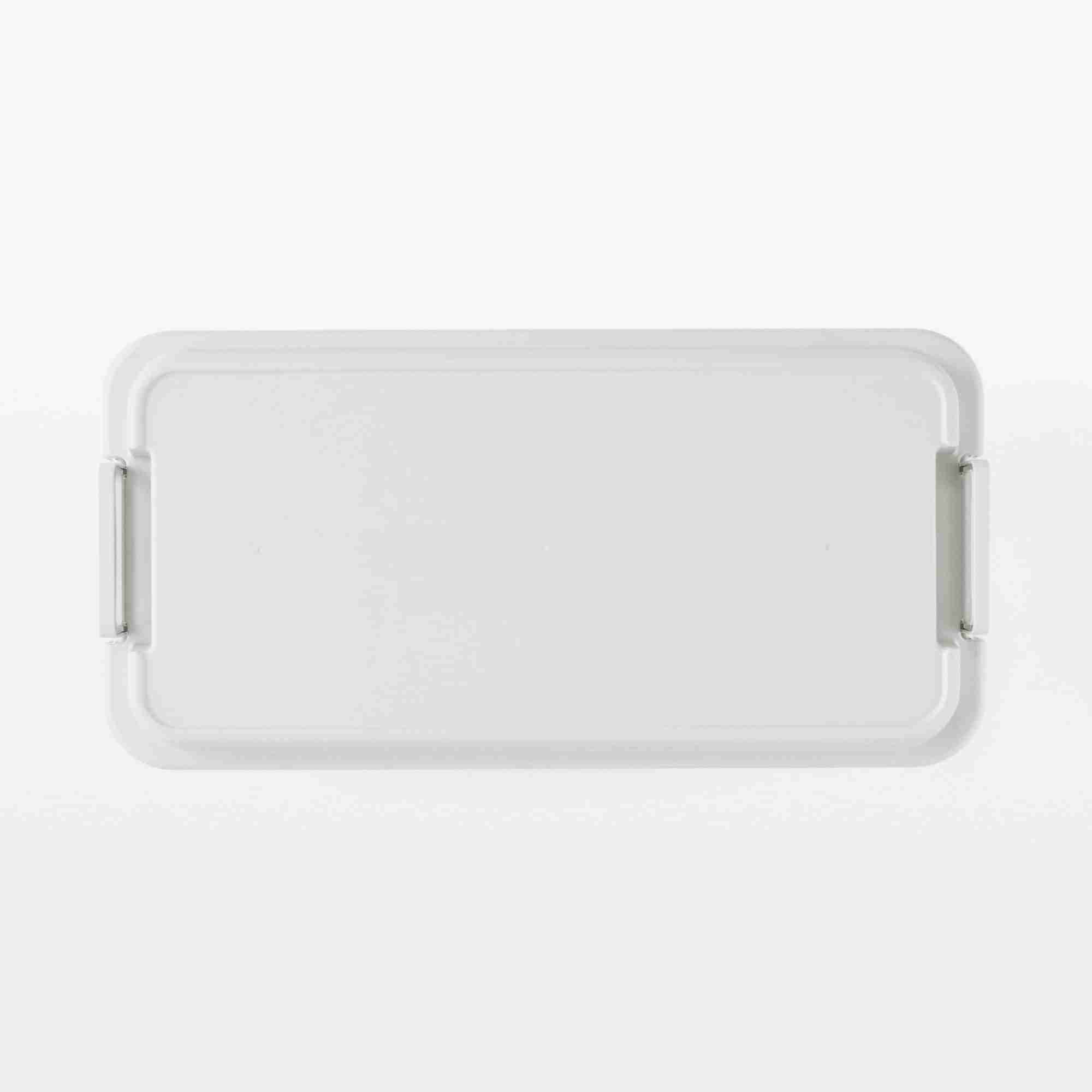 Polypropylene Sturdy storage box XL Shallow White grey