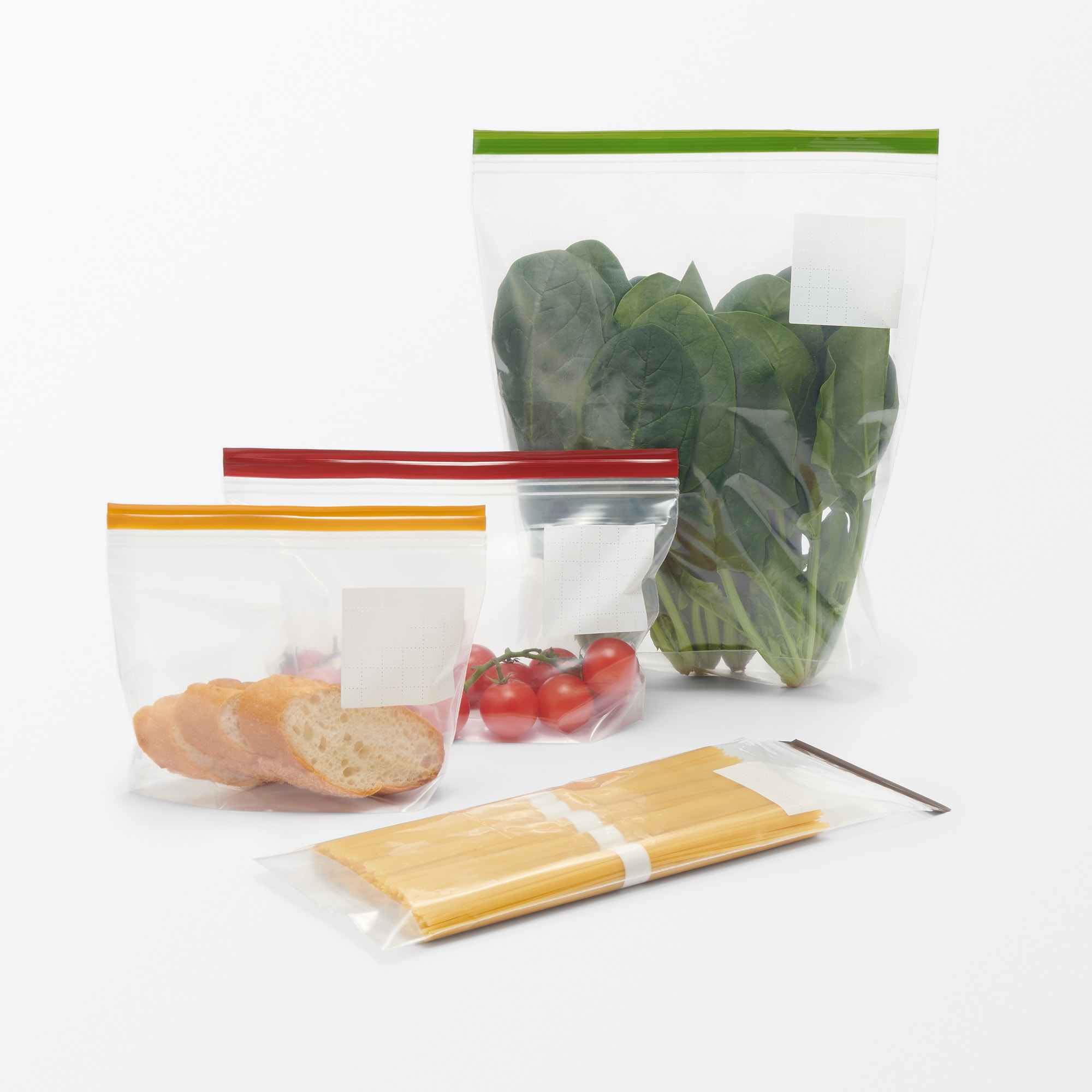 With gusset & double zipper Freezer bag/Long