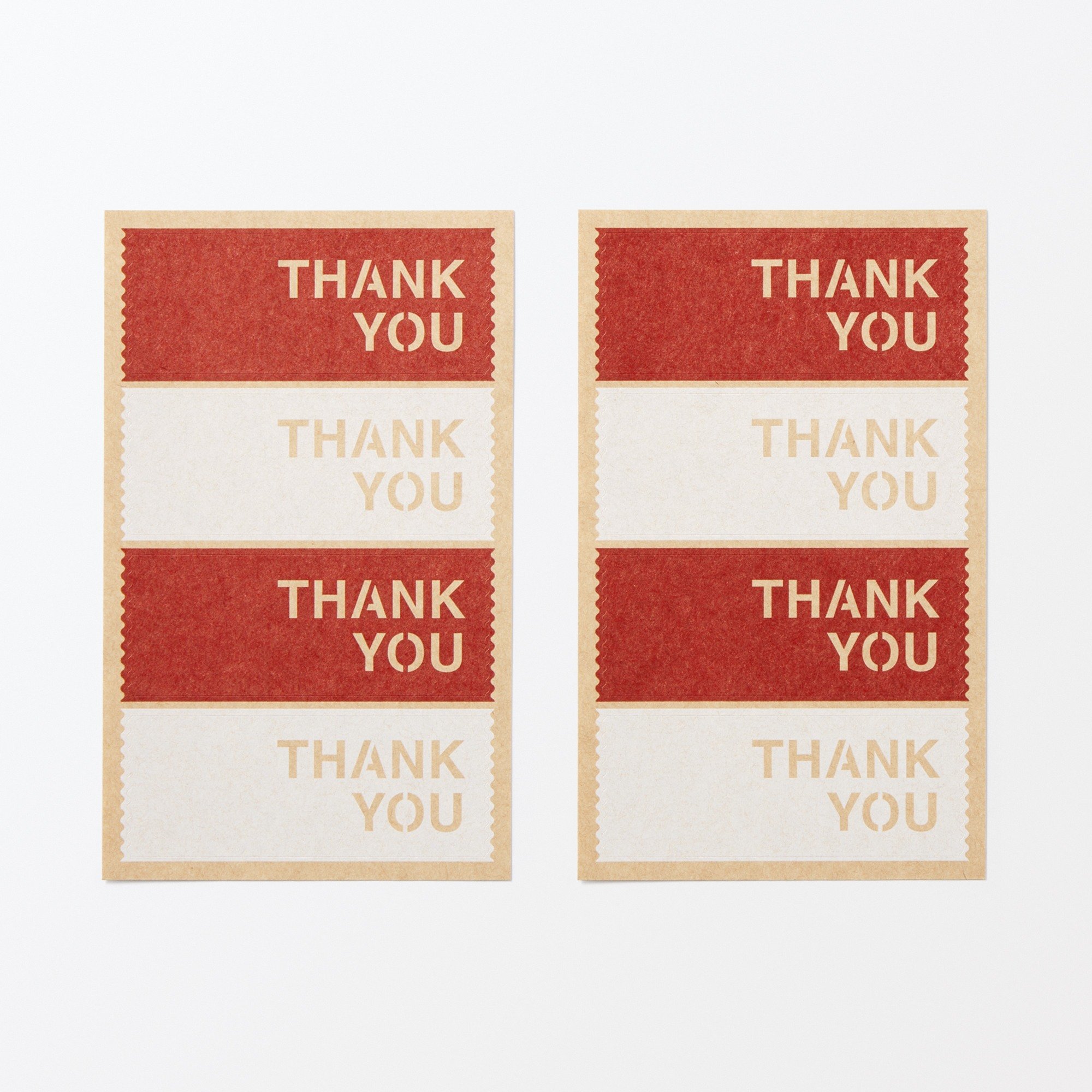 Gift sticker THANK YOU Each piece/35*90 mm