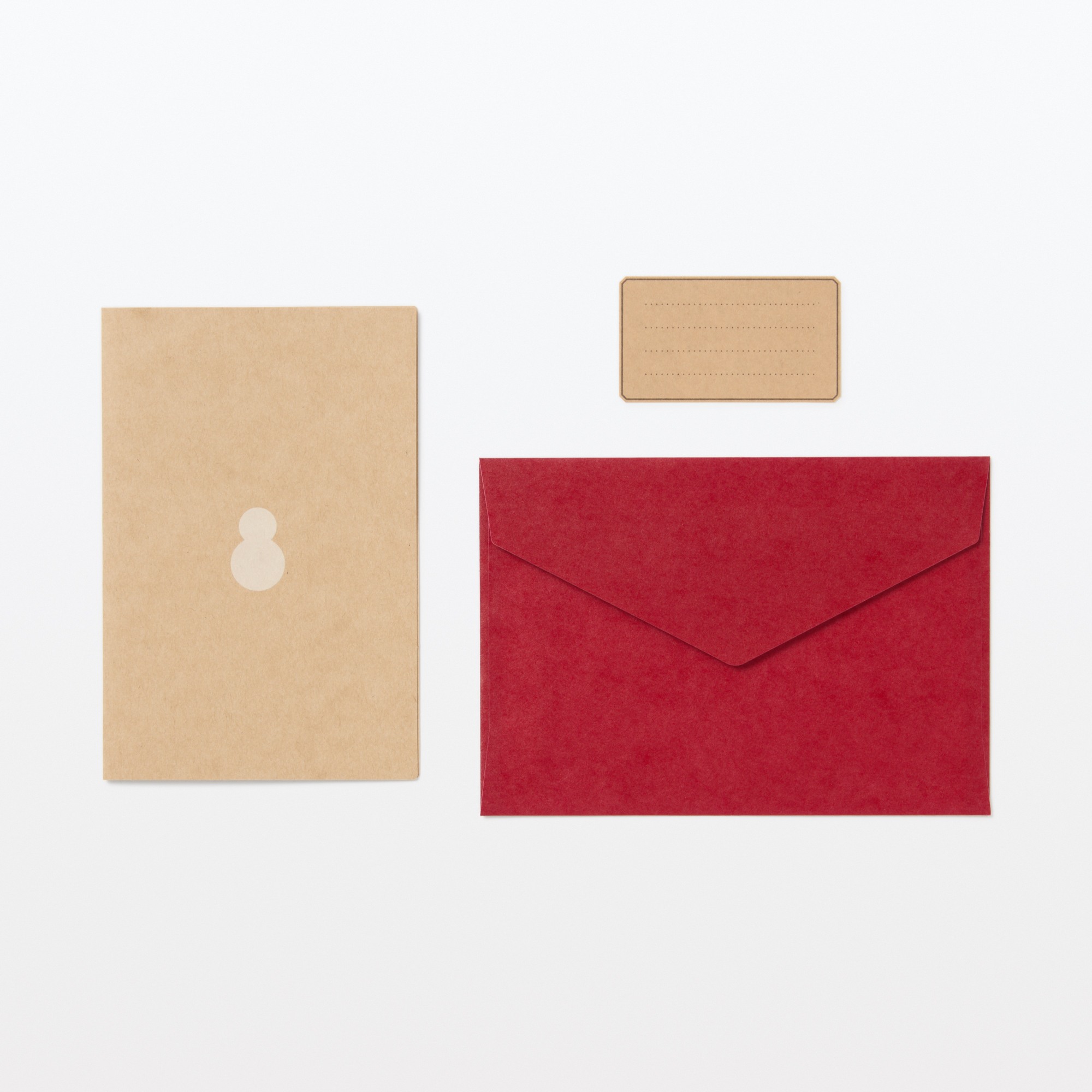 Honeycomb paper Small card Snowman