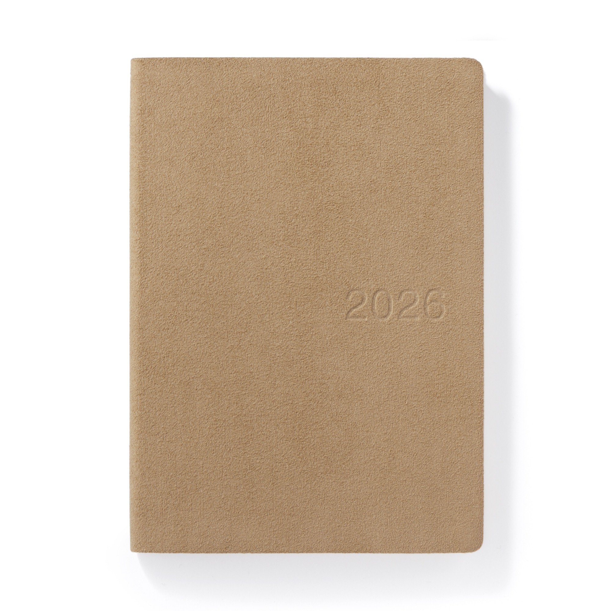 Faux suede Monday start Month/Weekly planner From Dec. 2025