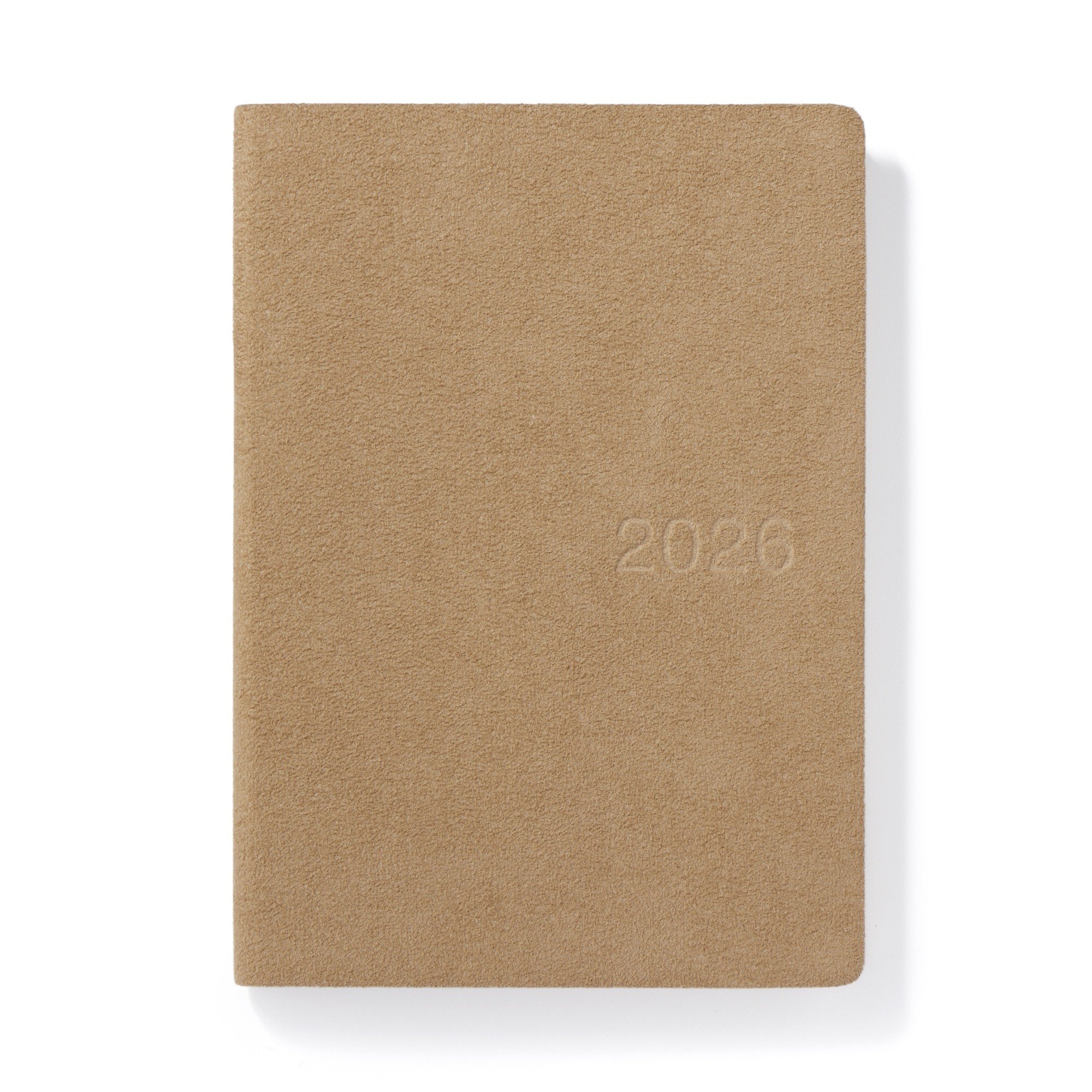 Faux suede Monday start Month/Weekly planner From Dec. 2025