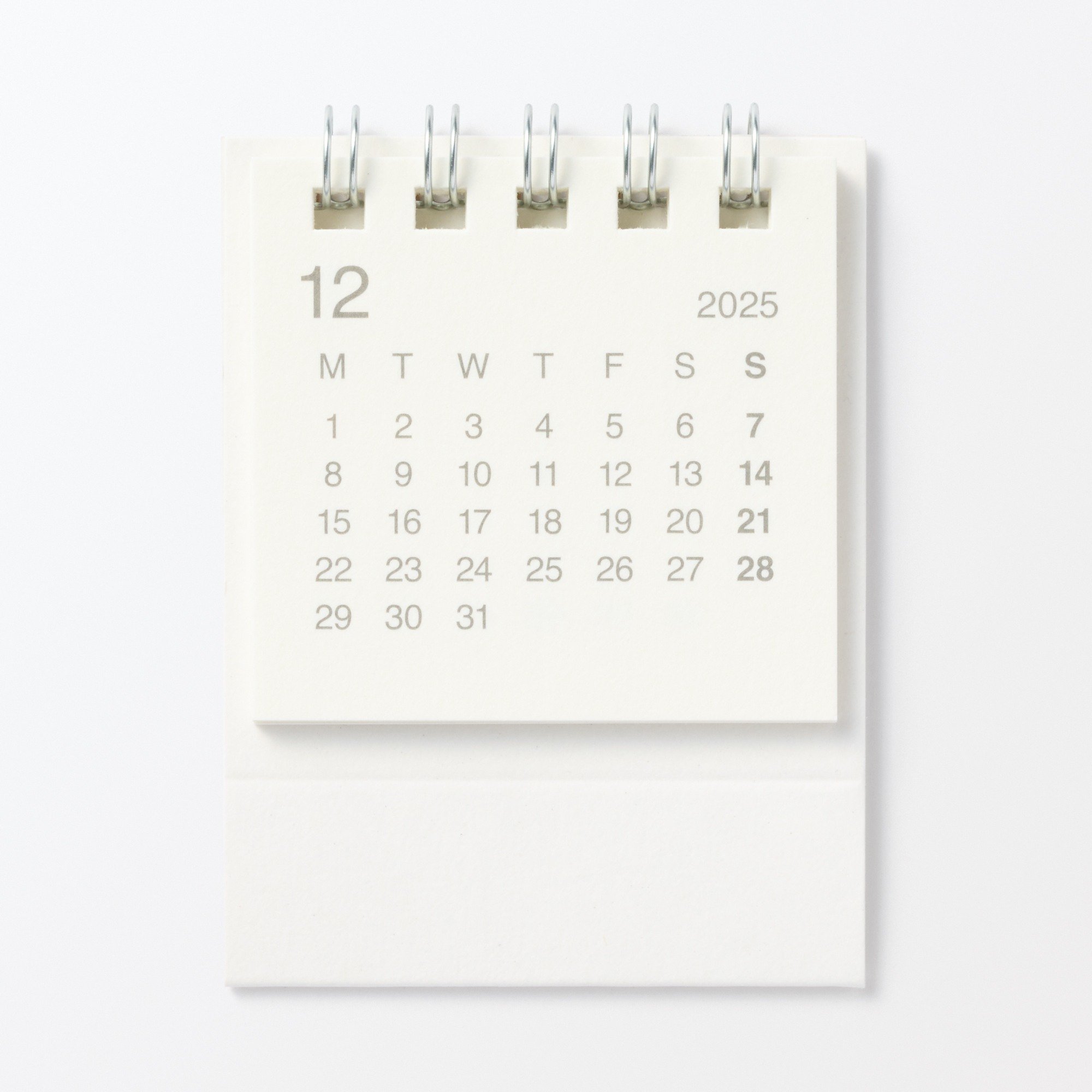 Mini desktop calendar / Dec. 2025 - Dec. 2026